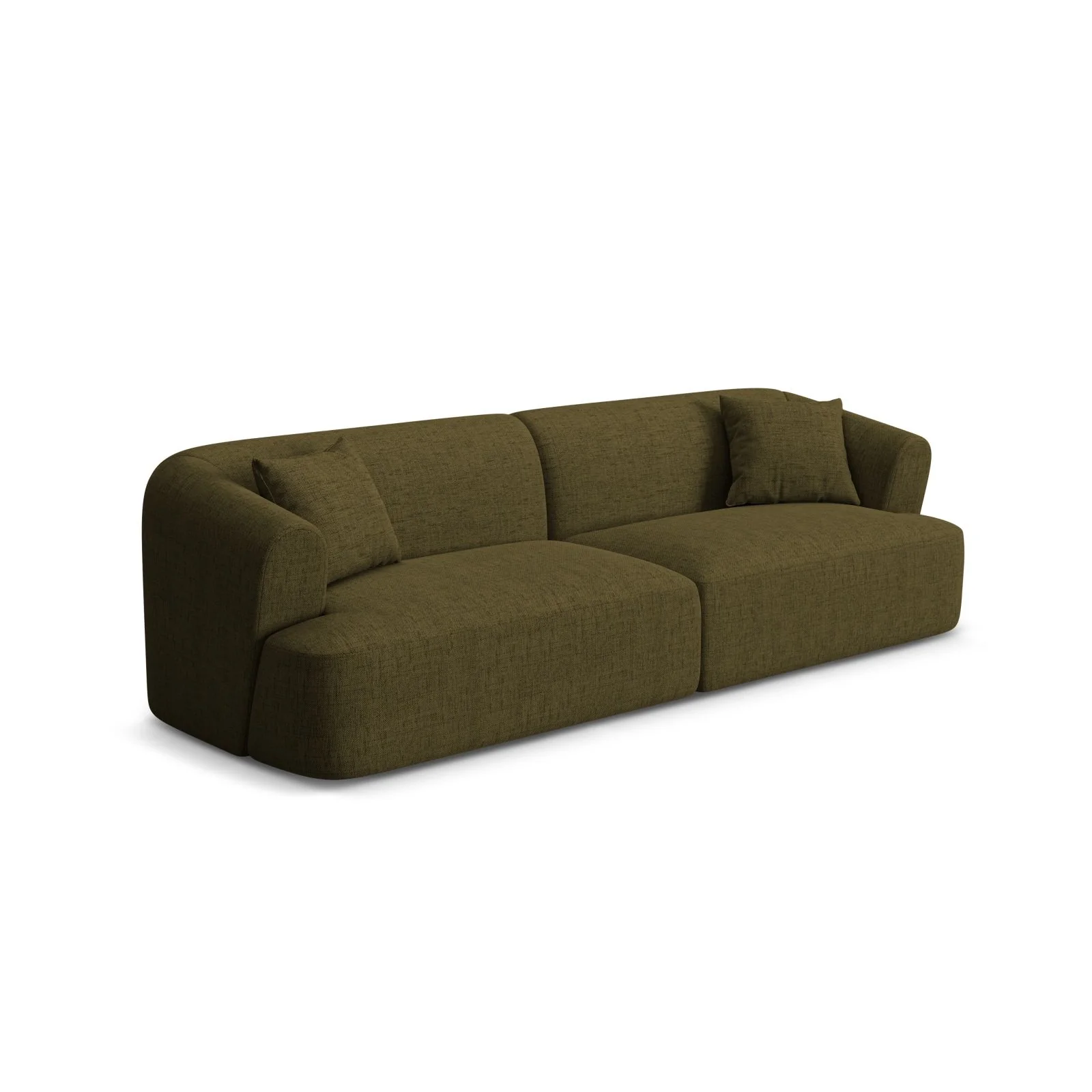 Campi 4-Sitzer Sofa aus Samt, Cord oder Strukturstoff, 255x90x70 cm - Image 59