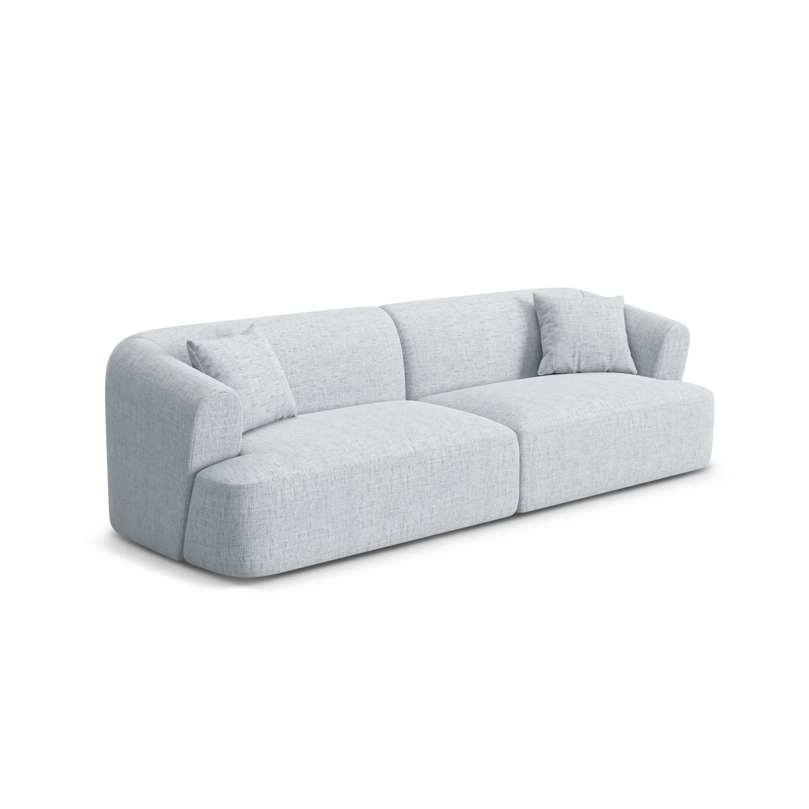 Campi 4-Sitzer Sofa aus Samt, Cord oder Strukturstoff, 255x90x70 cm - Image 73