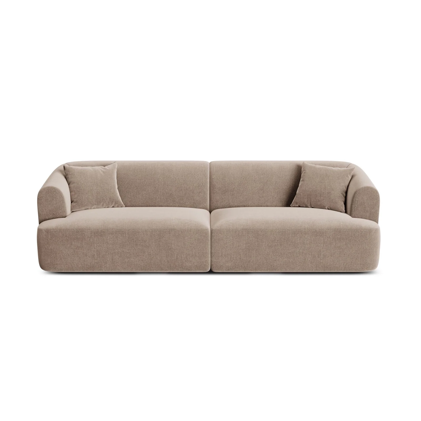 Campi 4-Sitzer Sofa aus Samt, Cord oder Strukturstoff, 255x90x70 cm - Image 8
