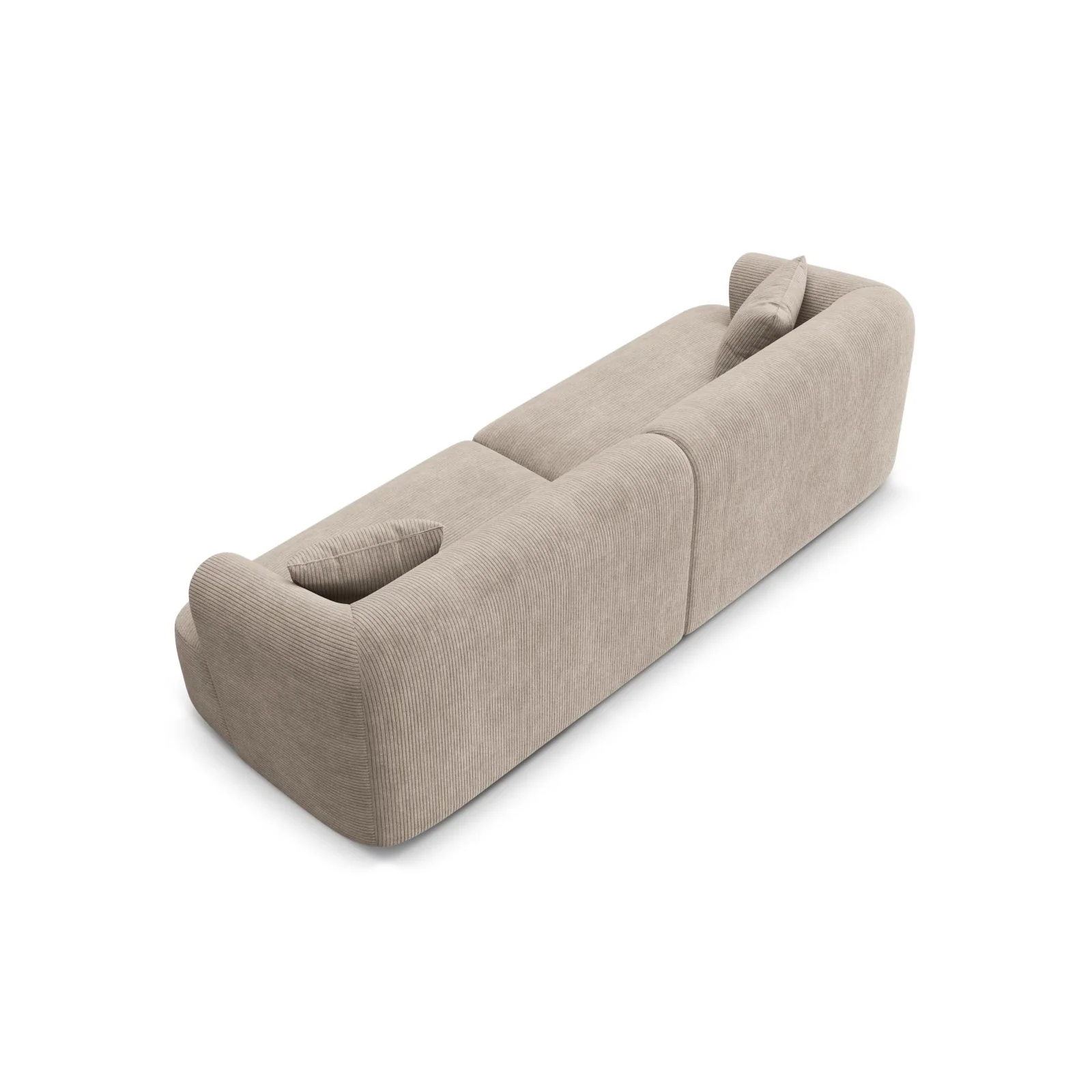 Campi 4-Sitzer Sofa aus Samt, Cord oder Strukturstoff, 255x90x70 cm - Image 96