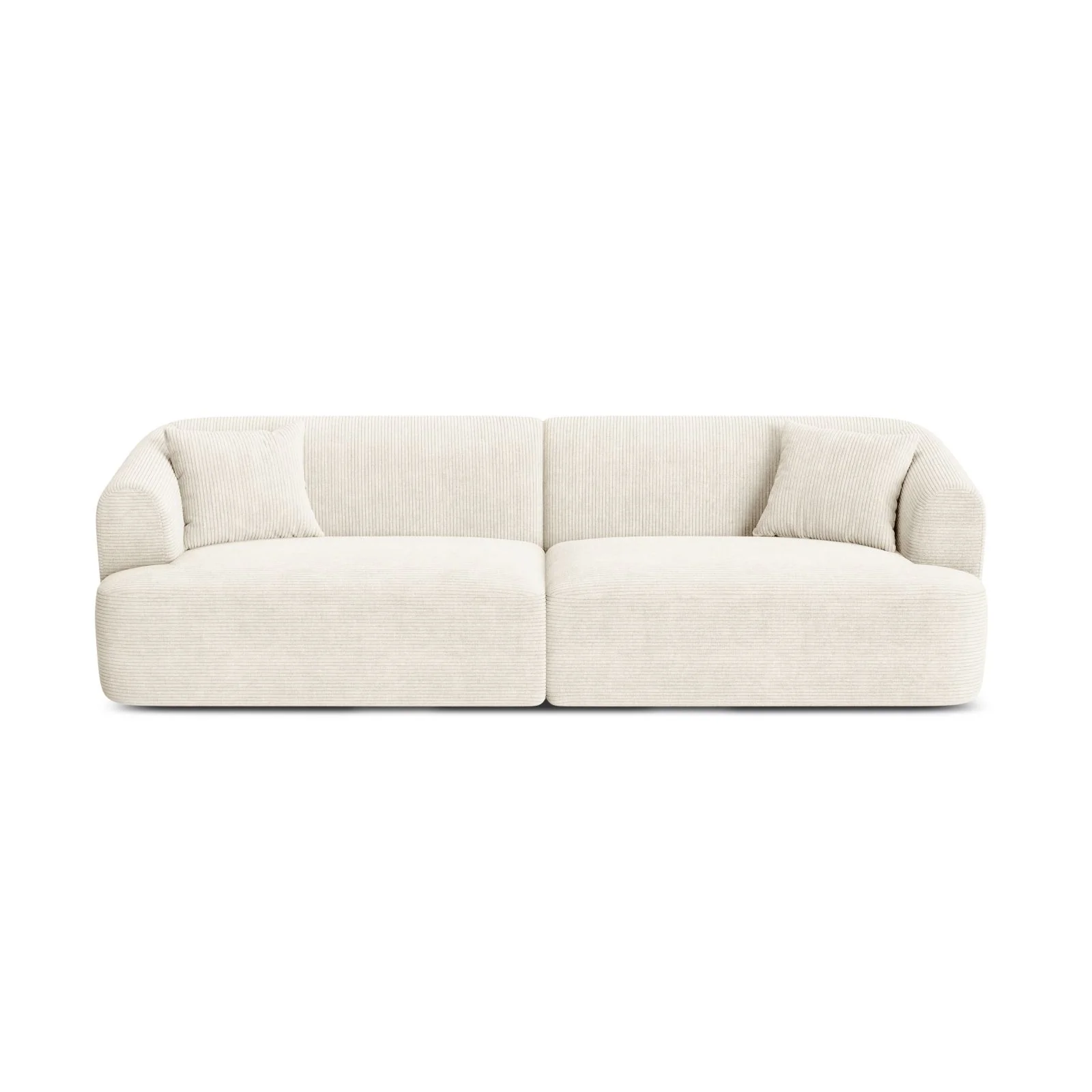 Campi 4-Sitzer Sofa aus Samt, Cord oder Strukturstoff, 255x90x70 cm - Image 99