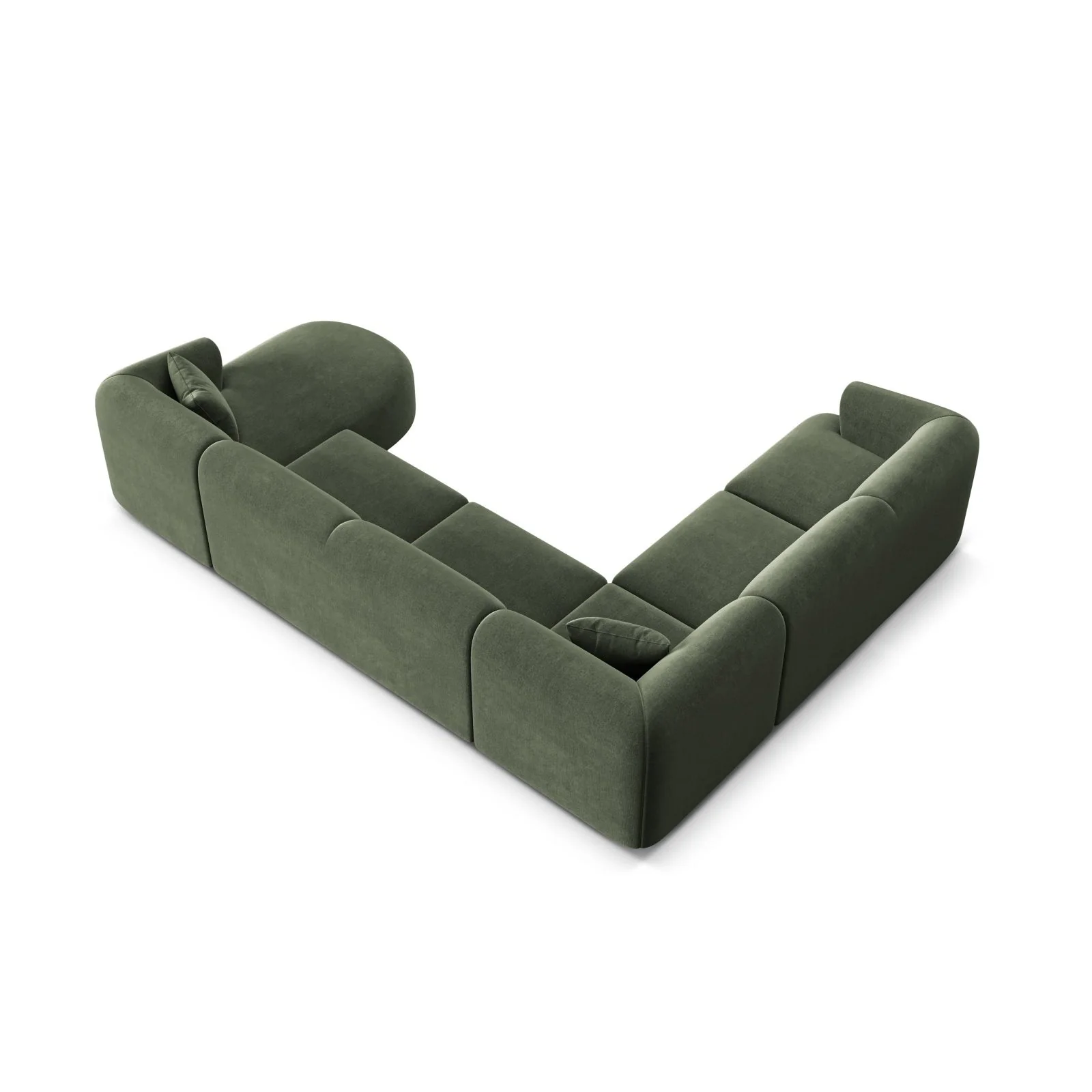 Campi 7-Sitzer Panorama Ecksofa, Linke Seite, aus Samt, Cord oder Strukturstoff, 330x255x70 cm - Image 27
