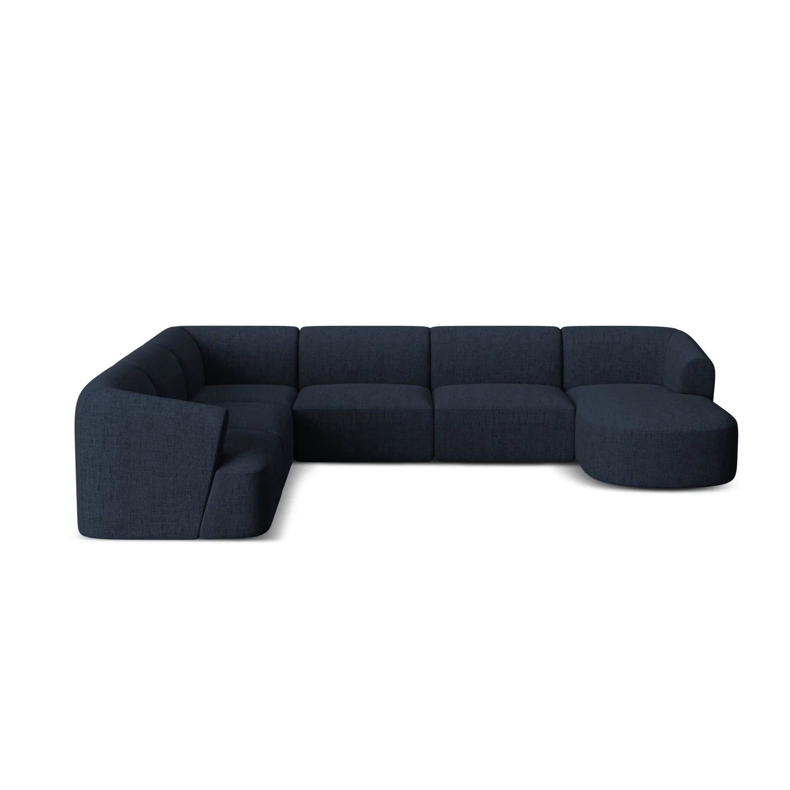 Campi 7-Sitzer Panorama Ecksofa, Linke Seite, aus Samt, Cord oder Strukturstoff, 330x255x70 cm - Image 68