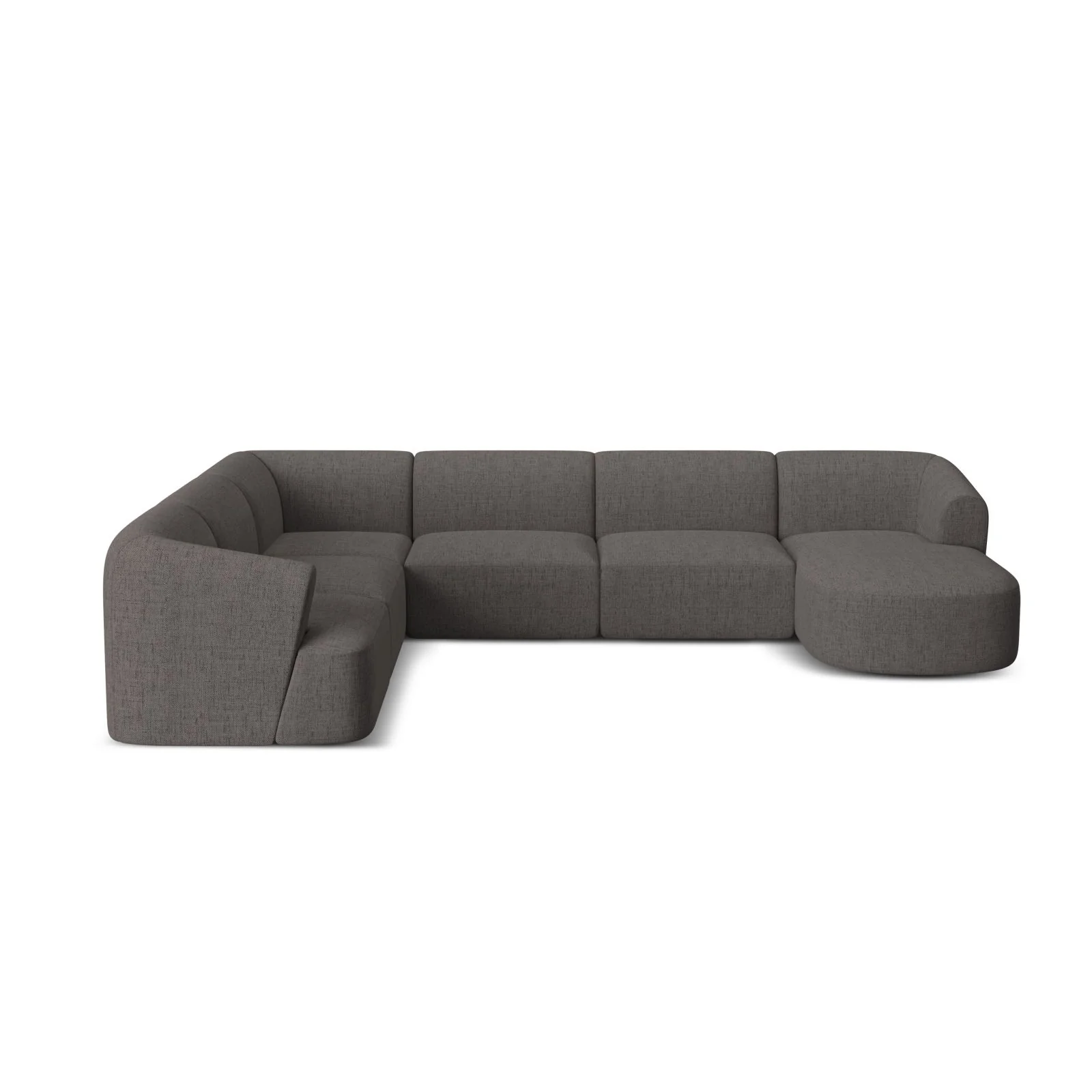 Campi 7-Sitzer Panorama Ecksofa, Linke Seite, aus Samt, Cord oder Strukturstoff, 330x255x70 cm - Image 82