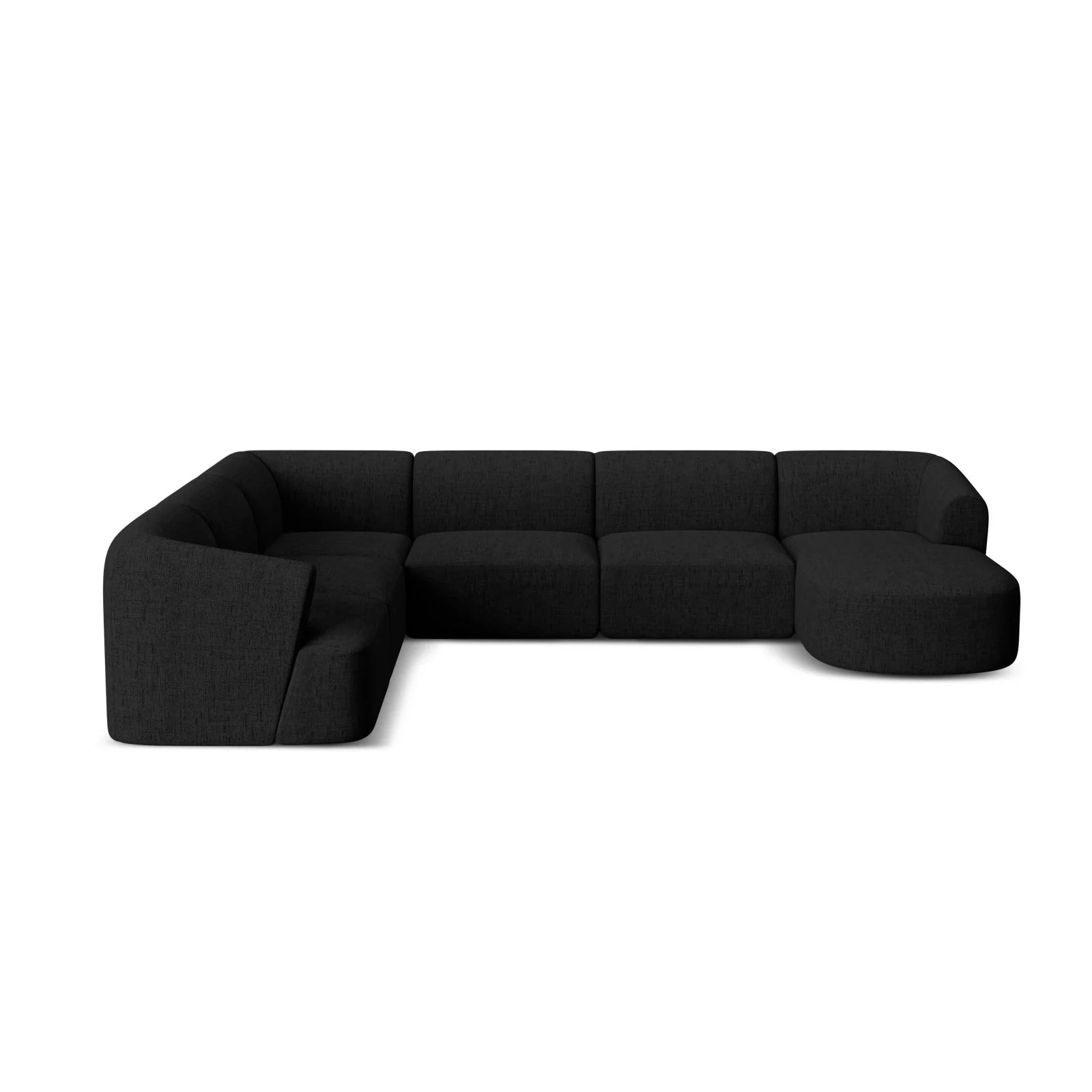 Campi 7-Sitzer Panorama Ecksofa, Linke Seite, aus Samt, Cord oder Strukturstoff, 330x255x70 cm - Image 89