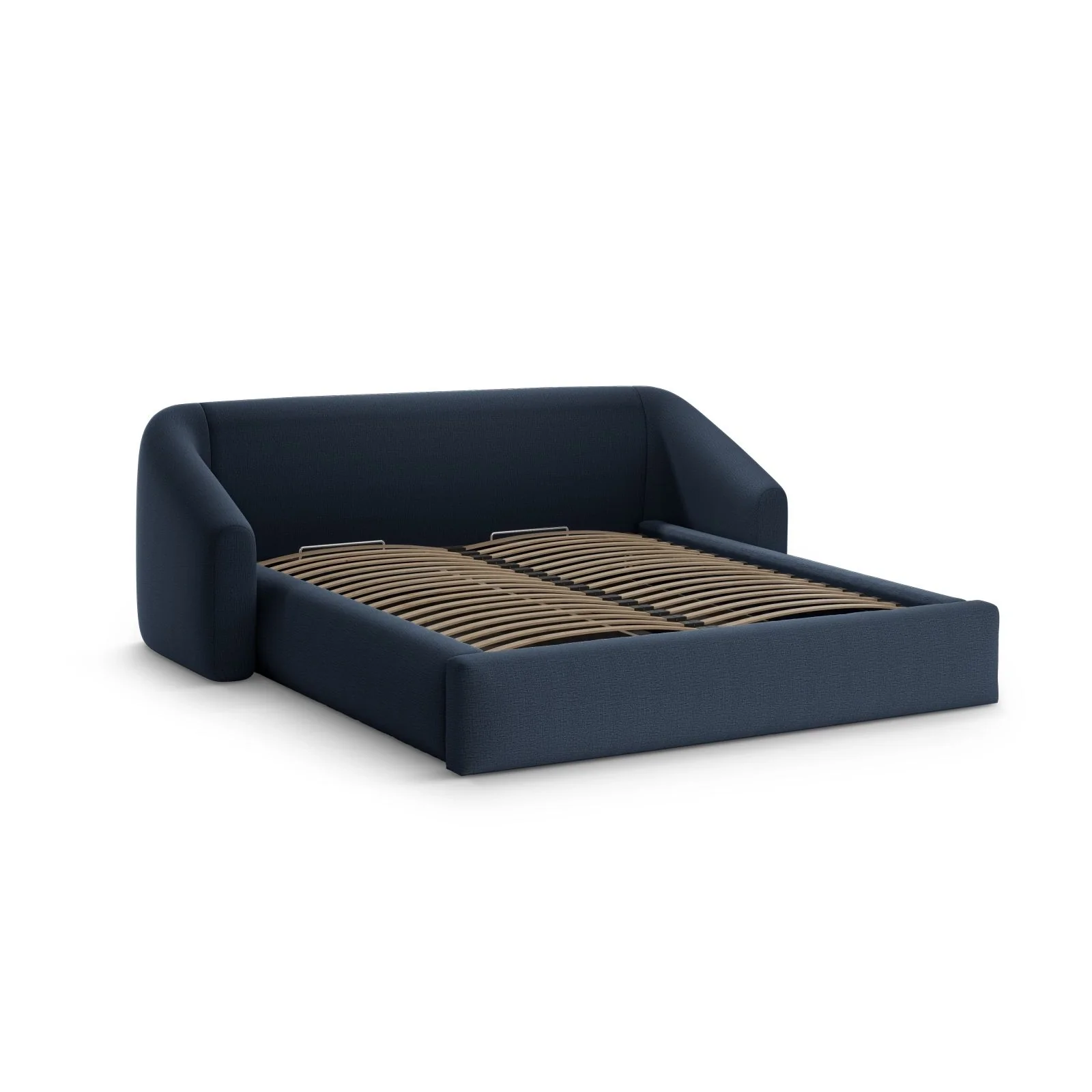 Campi Bett mit Kopfteil und Stauraum aus Samt oder Strukturstoff, 180x200 cm - Image 18