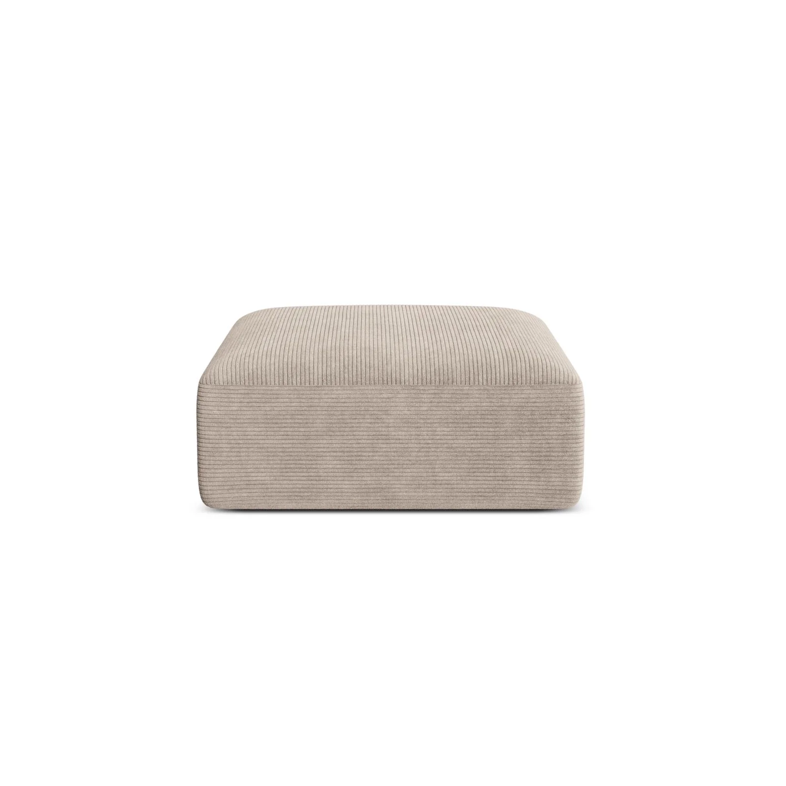 Campi Pouf aus Samt, Cord oder Strukturstoff, 90x90x40 cm - Image 59