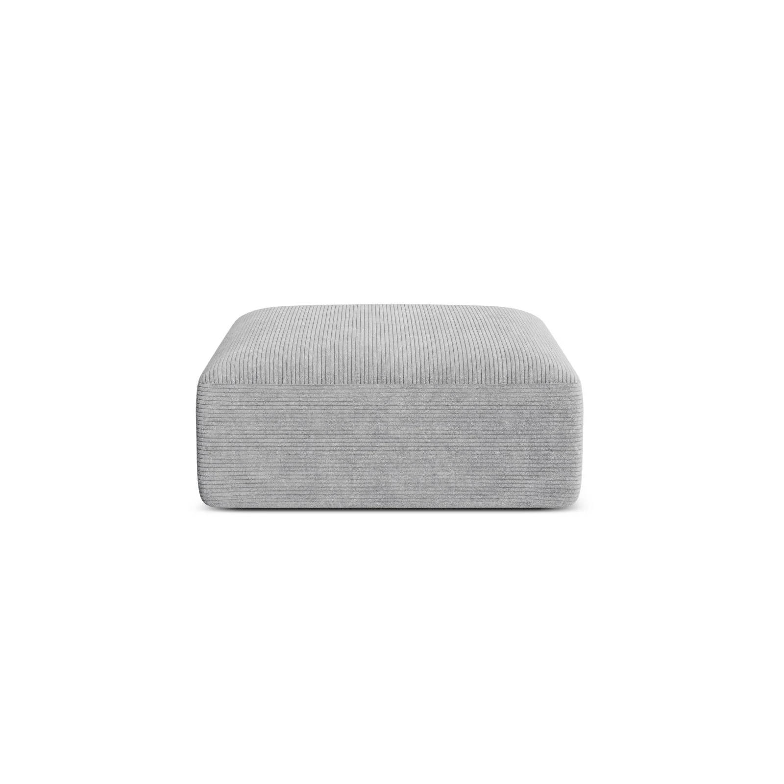 Campi Pouf aus Samt, Cord oder Strukturstoff, 90x90x40 cm - Image 74