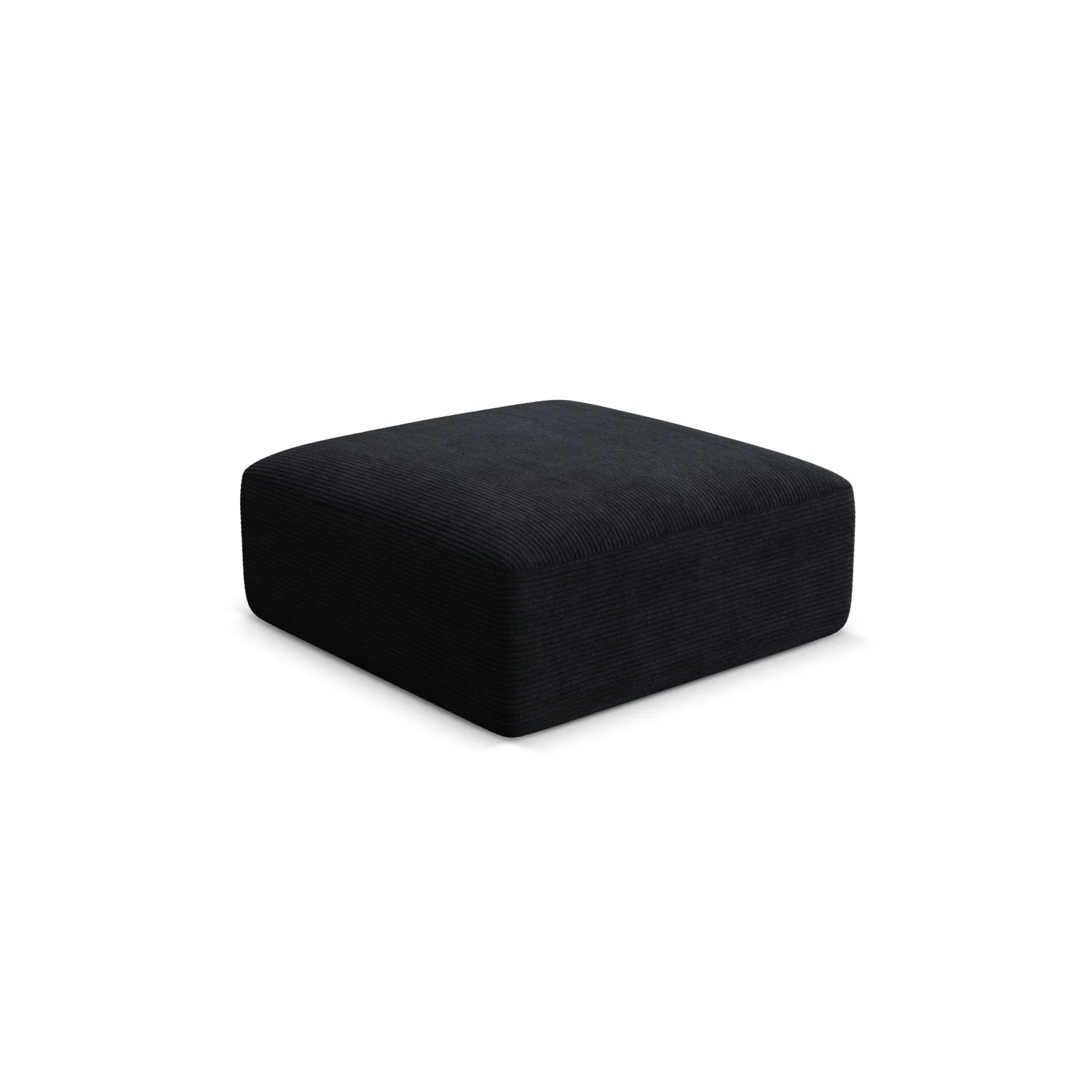 Campi Pouf aus Samt, Cord oder Strukturstoff, 90x90x40 cm - Image 84