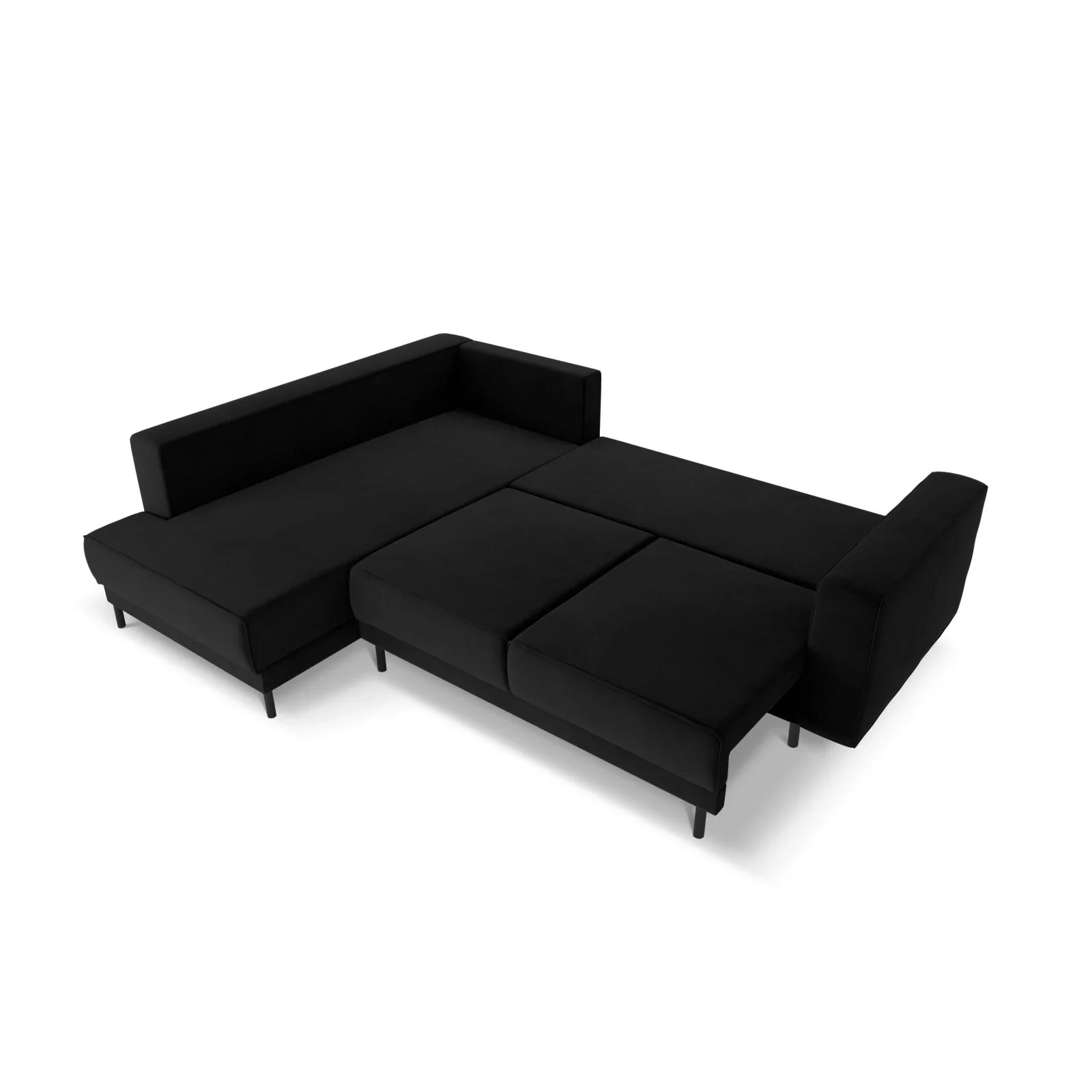 Caro 5-Sitzer Ecksofa Linke Seite, mit Schlaffunktion, in Samt oder Strukturstoff, 247x187 cm - Image 35