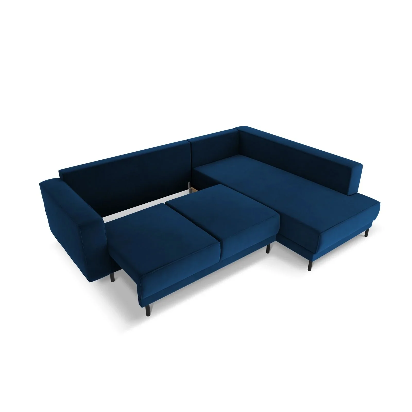 Caro 5-Sitzer Ecksofa Rechte Seite, mit Schlaffunktion, in Samt oder Strukturstoff, 247x187 cm - Image 10