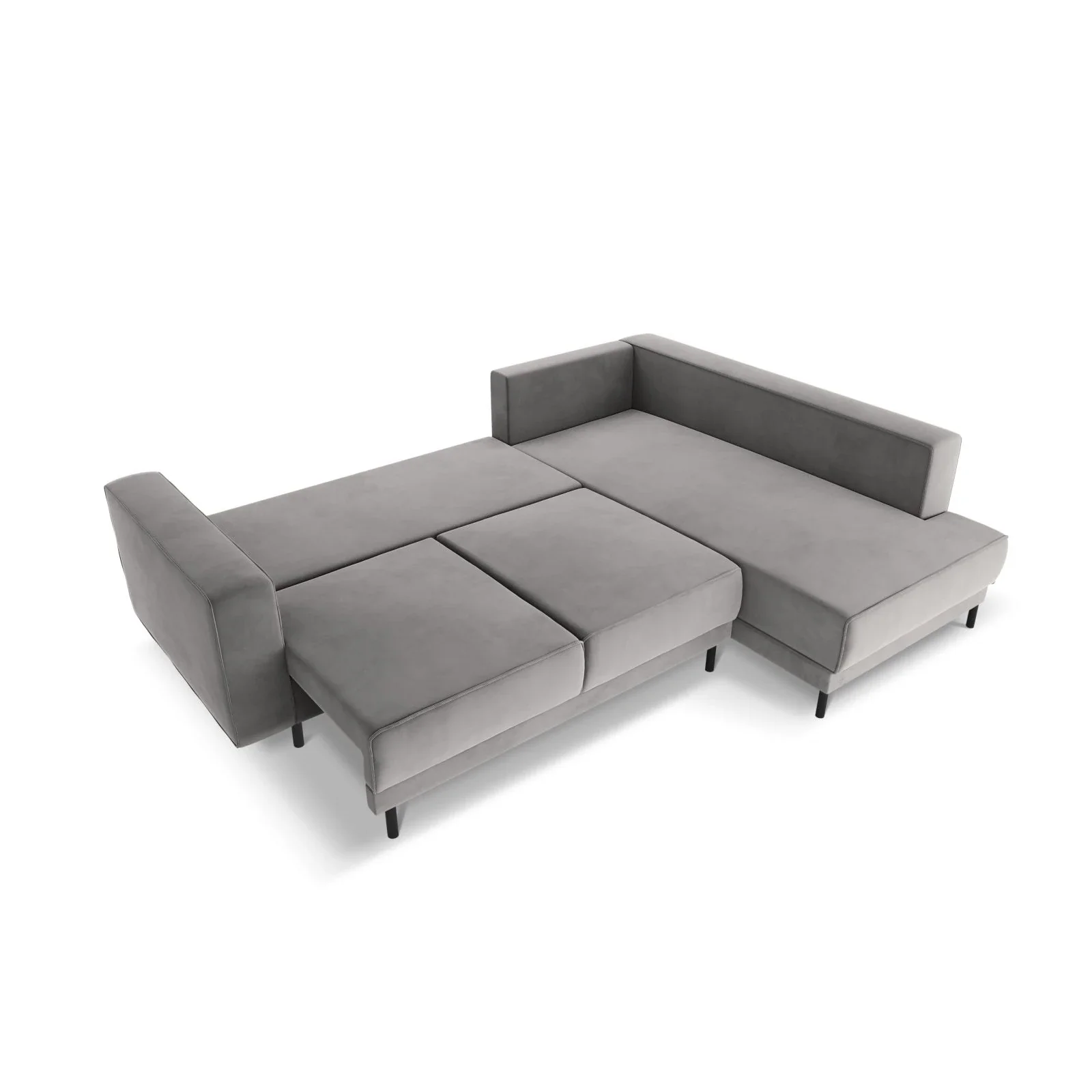 Caro 5-Sitzer Ecksofa Rechte Seite, mit Schlaffunktion, in Samt oder Strukturstoff, 247x187 cm - Image 23