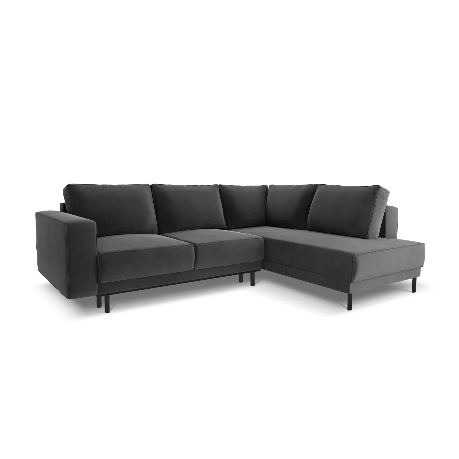 Caro 5-Sitzer Ecksofa Rechte Seite, mit Schlaffunktion, in Samt oder Strukturstoff, 247x187 cm - Image 25