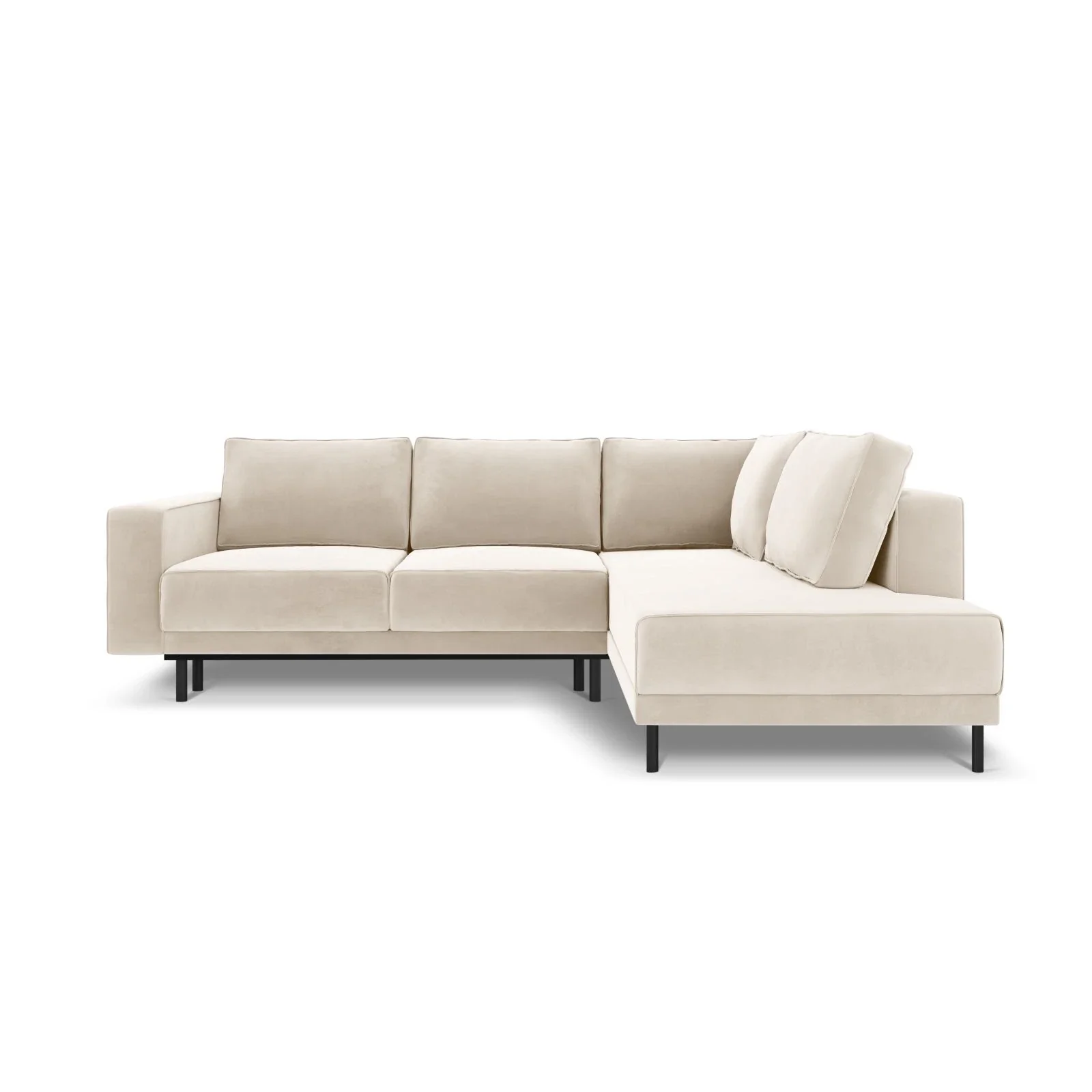 Caro 5-Sitzer Ecksofa Rechte Seite, mit Schlaffunktion, in Samt oder Strukturstoff, 247x187 cm - Image 3