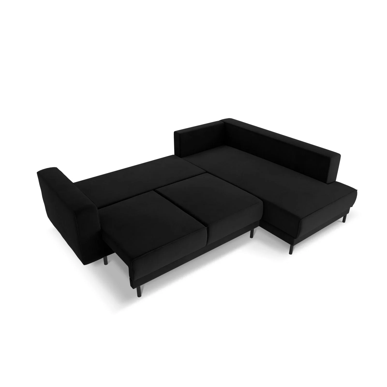 Caro 5-Sitzer Ecksofa Rechte Seite, mit Schlaffunktion, in Samt oder Strukturstoff, 247x187 cm - Image 35