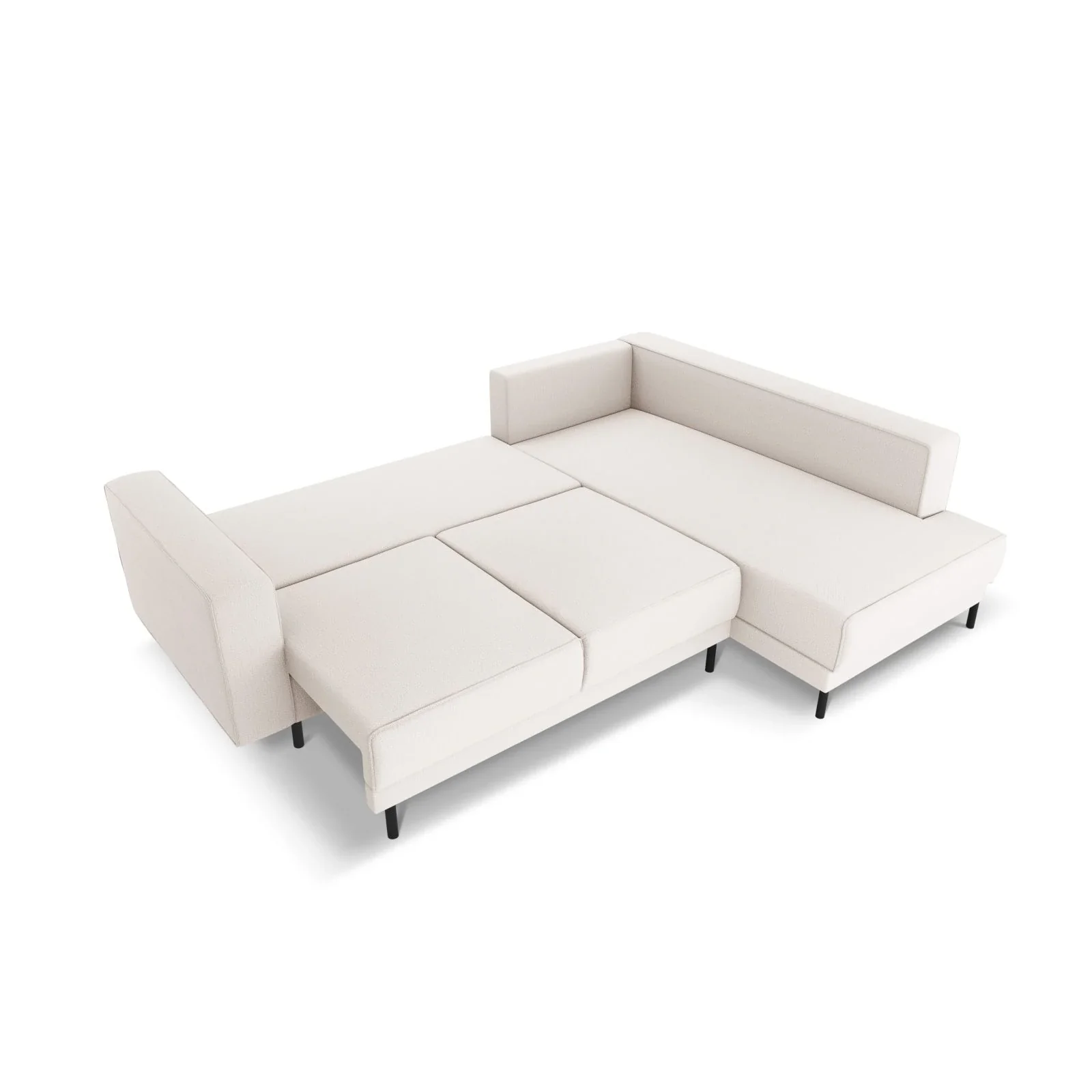 Caro 5-Sitzer Ecksofa Rechte Seite, mit Schlaffunktion, in Samt oder Strukturstoff, 247x187 cm - Image 41