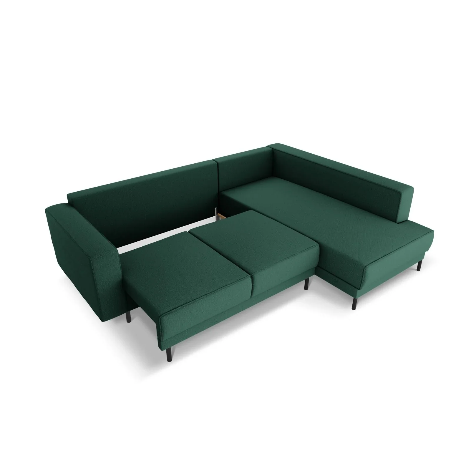 Caro 5-Sitzer Ecksofa Rechte Seite, mit Schlaffunktion, in Samt oder Strukturstoff, 247x187 cm - Image 47