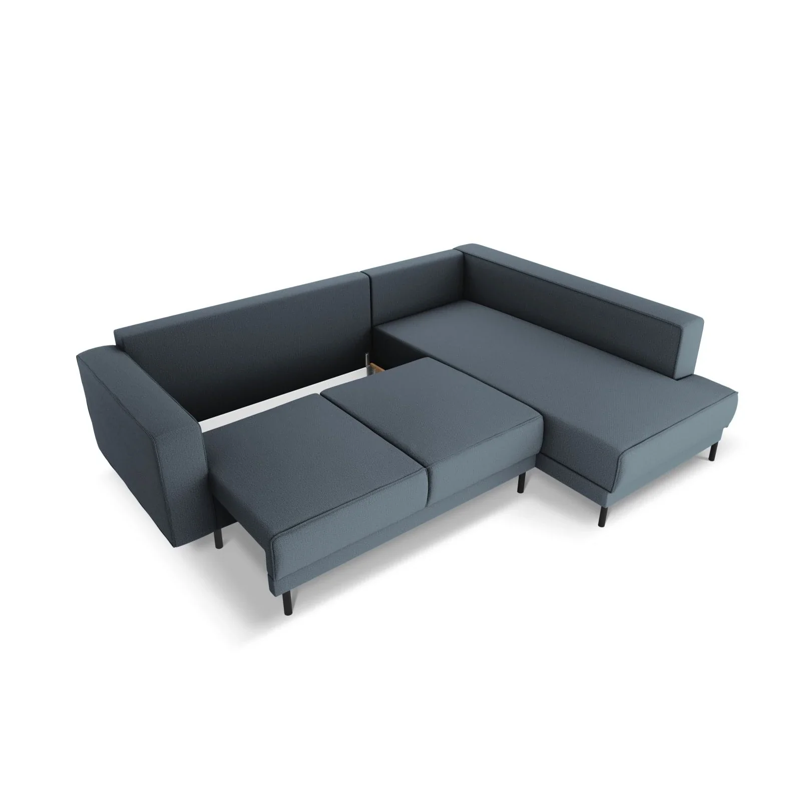 Caro 5-Sitzer Ecksofa Rechte Seite, mit Schlaffunktion, in Samt oder Strukturstoff, 247x187 cm - Image 54