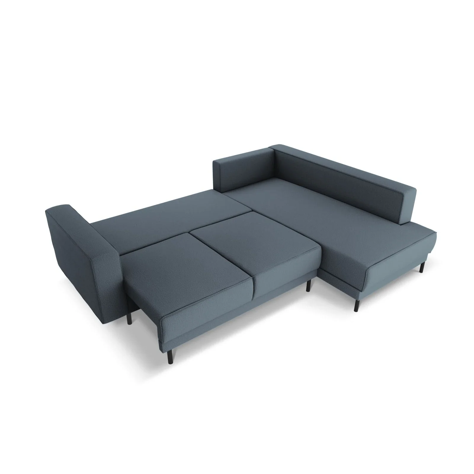 Caro 5-Sitzer Ecksofa Rechte Seite, mit Schlaffunktion, in Samt oder Strukturstoff, 247x187 cm - Image 55