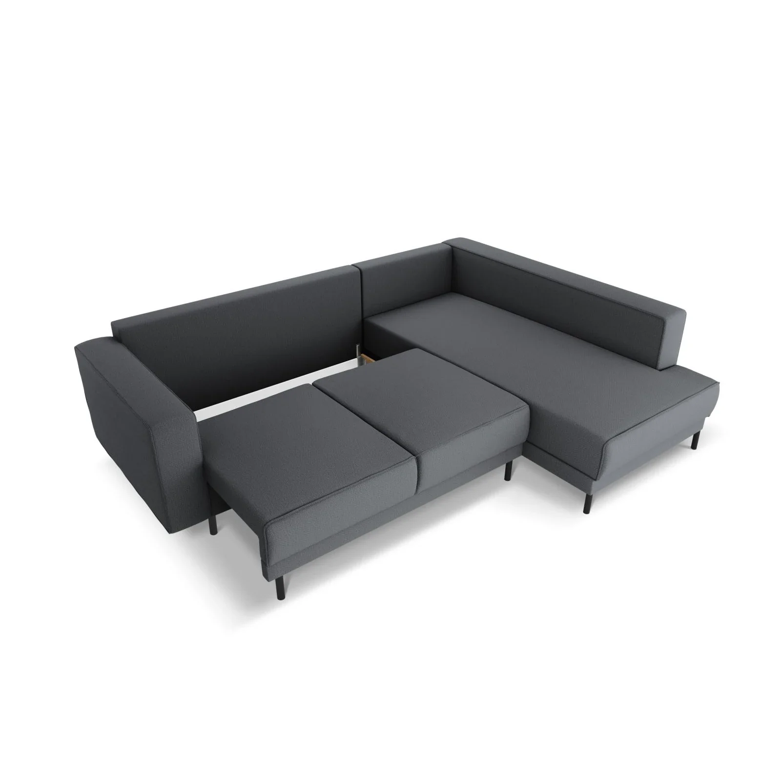 Caro 5-Sitzer Ecksofa Rechte Seite, mit Schlaffunktion, in Samt oder Strukturstoff, 247x187 cm - Image 68