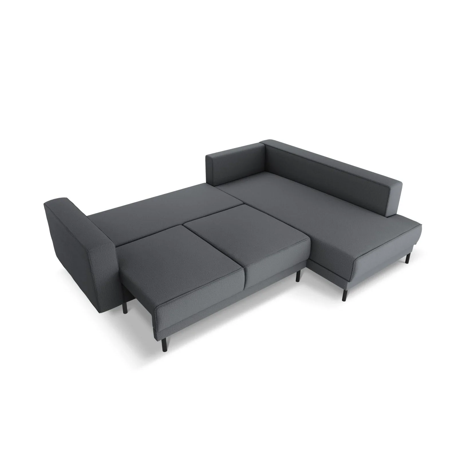 Caro 5-Sitzer Ecksofa Rechte Seite, mit Schlaffunktion, in Samt oder Strukturstoff, 247x187 cm - Image 69