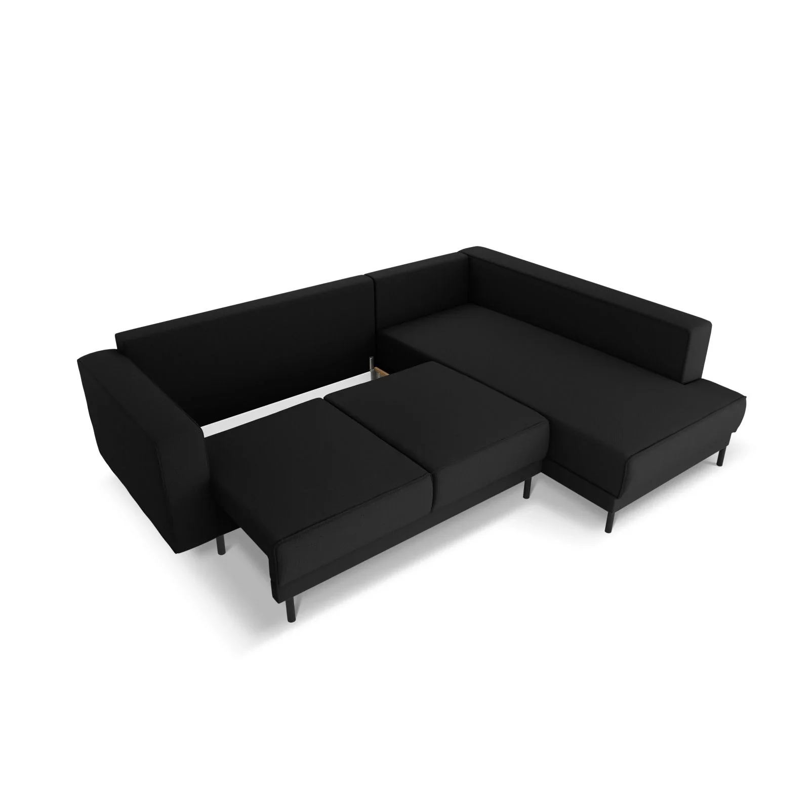 Caro 5-Sitzer Ecksofa Rechte Seite, mit Schlaffunktion, in Samt oder Strukturstoff, 247x187 cm - Image 75