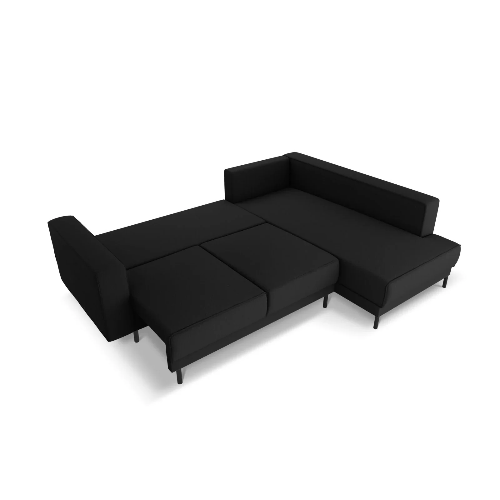 Caro 5-Sitzer Ecksofa Rechte Seite, mit Schlaffunktion, in Samt oder Strukturstoff, 247x187 cm - Image 76