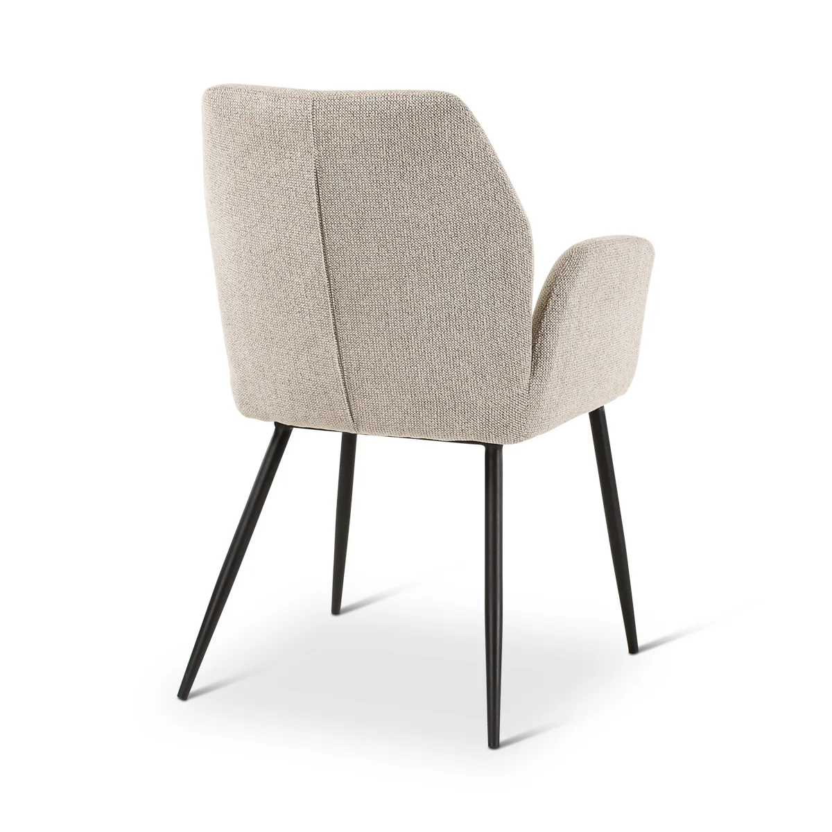 Sessel in Naturfarben mit anthrazitfarbenen Metallbeinen VIGO - Image 4
