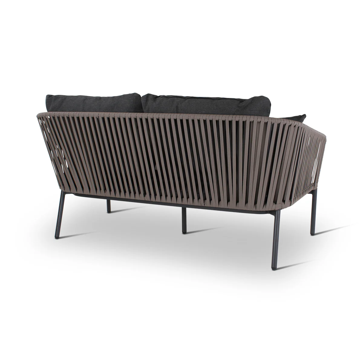 Garten-Sofa 2-Sitzer aus Aluminium in Anthrazit CLAVO - Image 5