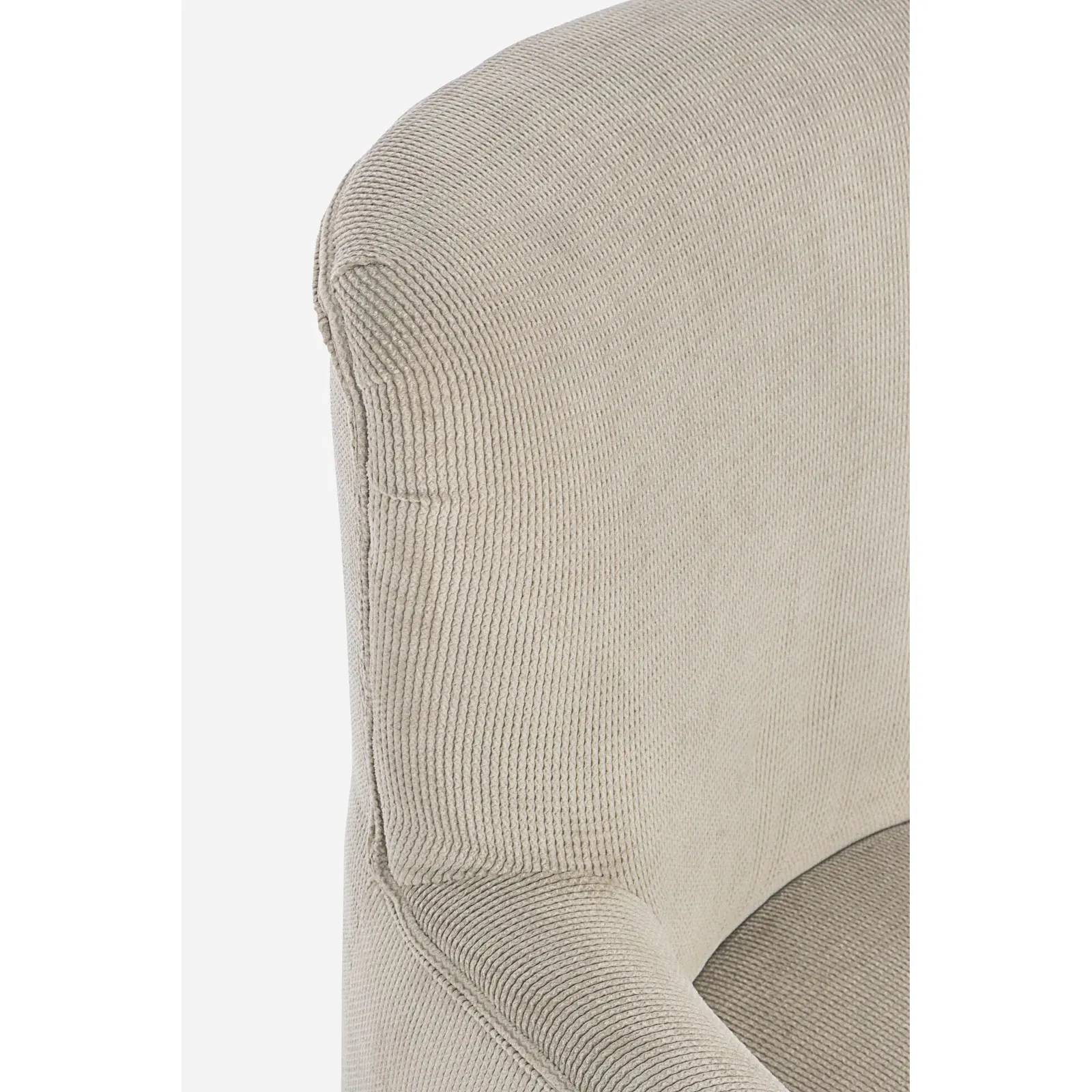 Chenille Sessel Taupe - Image 2