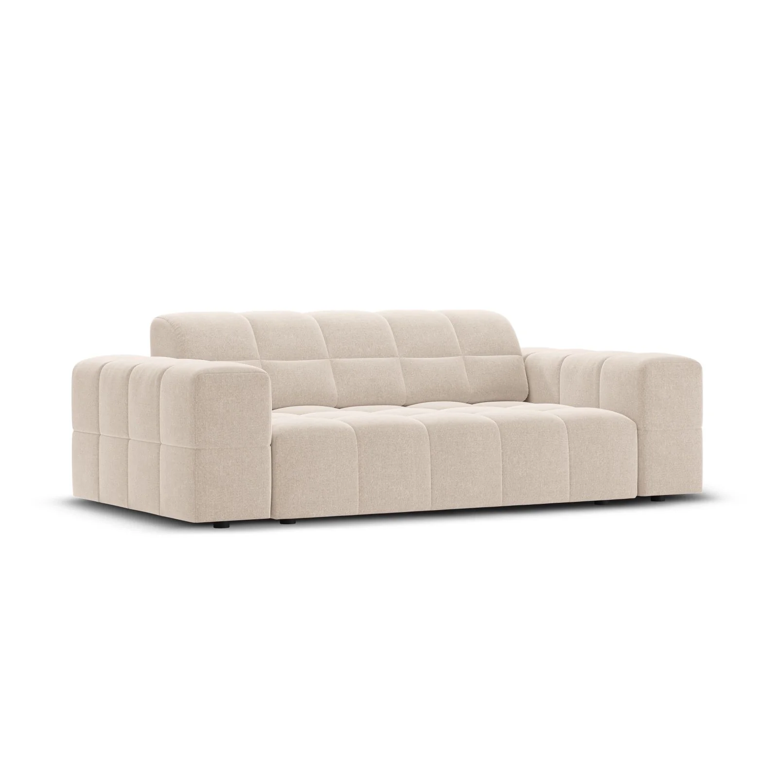 Chicago 2-Sitzer Sofa aus Samt oder Chenille, 175x102x70 cm - Image 9