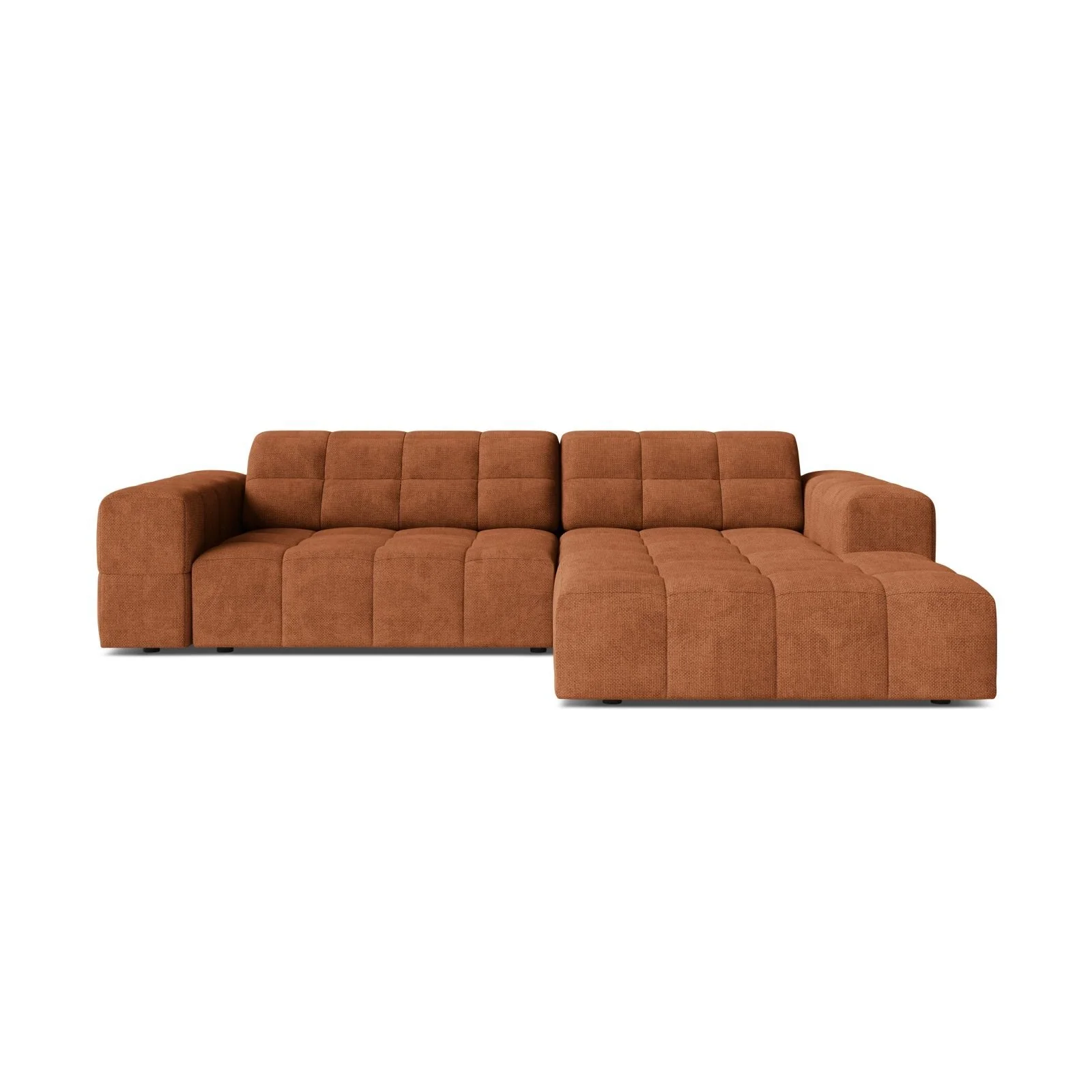 Chicago 3-Sitzer Ecksofa, Rechte Seite, aus Samt oder Chenille, 234x167 cm - Image 11