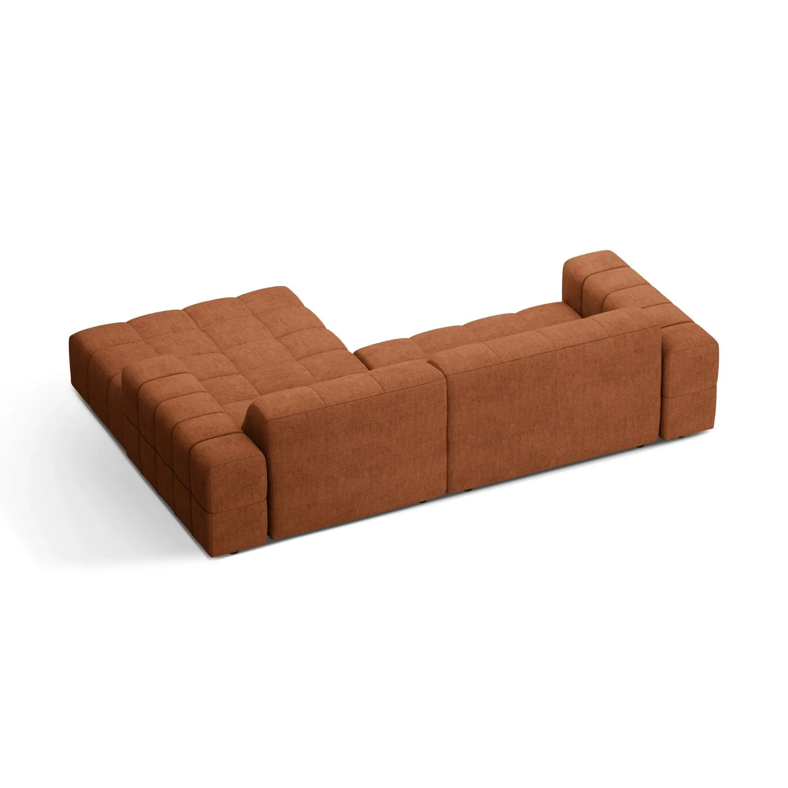 Chicago 3-Sitzer Ecksofa, Rechte Seite, aus Samt oder Chenille, 234x167 cm - Image 14