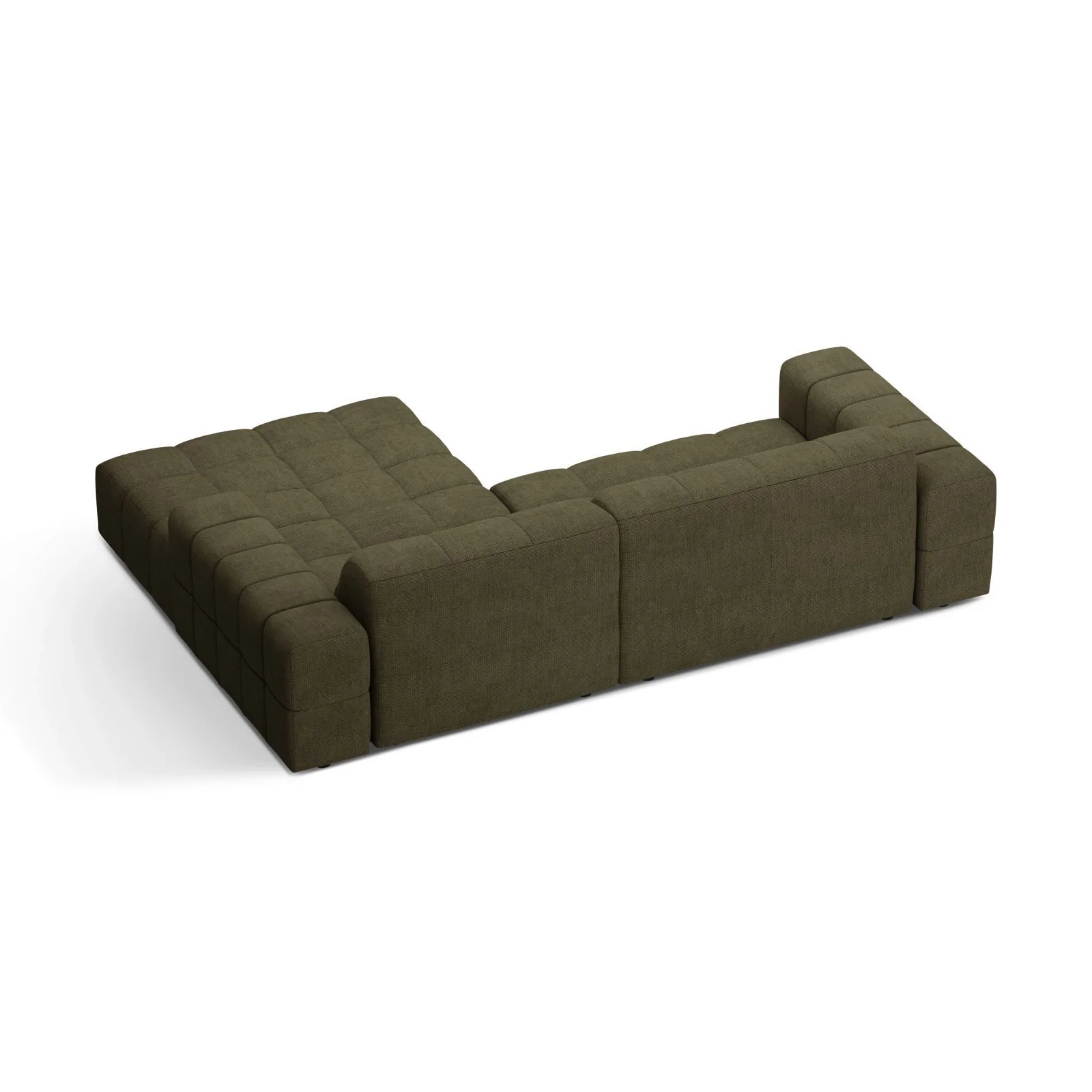 Chicago 3-Sitzer Ecksofa, Rechte Seite, aus Samt oder Chenille, 234x167 cm - Image 19