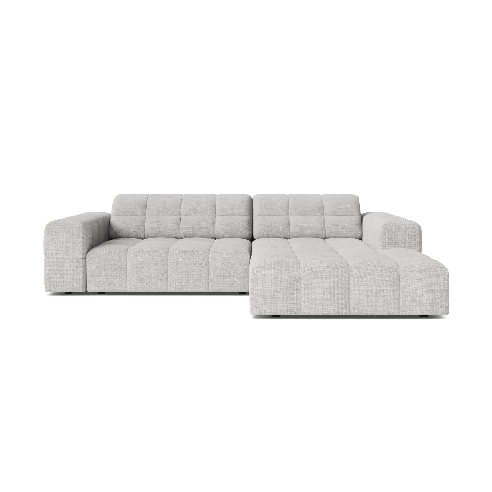 Chicago 3-Sitzer Ecksofa, Rechte Seite, aus Samt oder Chenille, 234x167 cm - Image 26