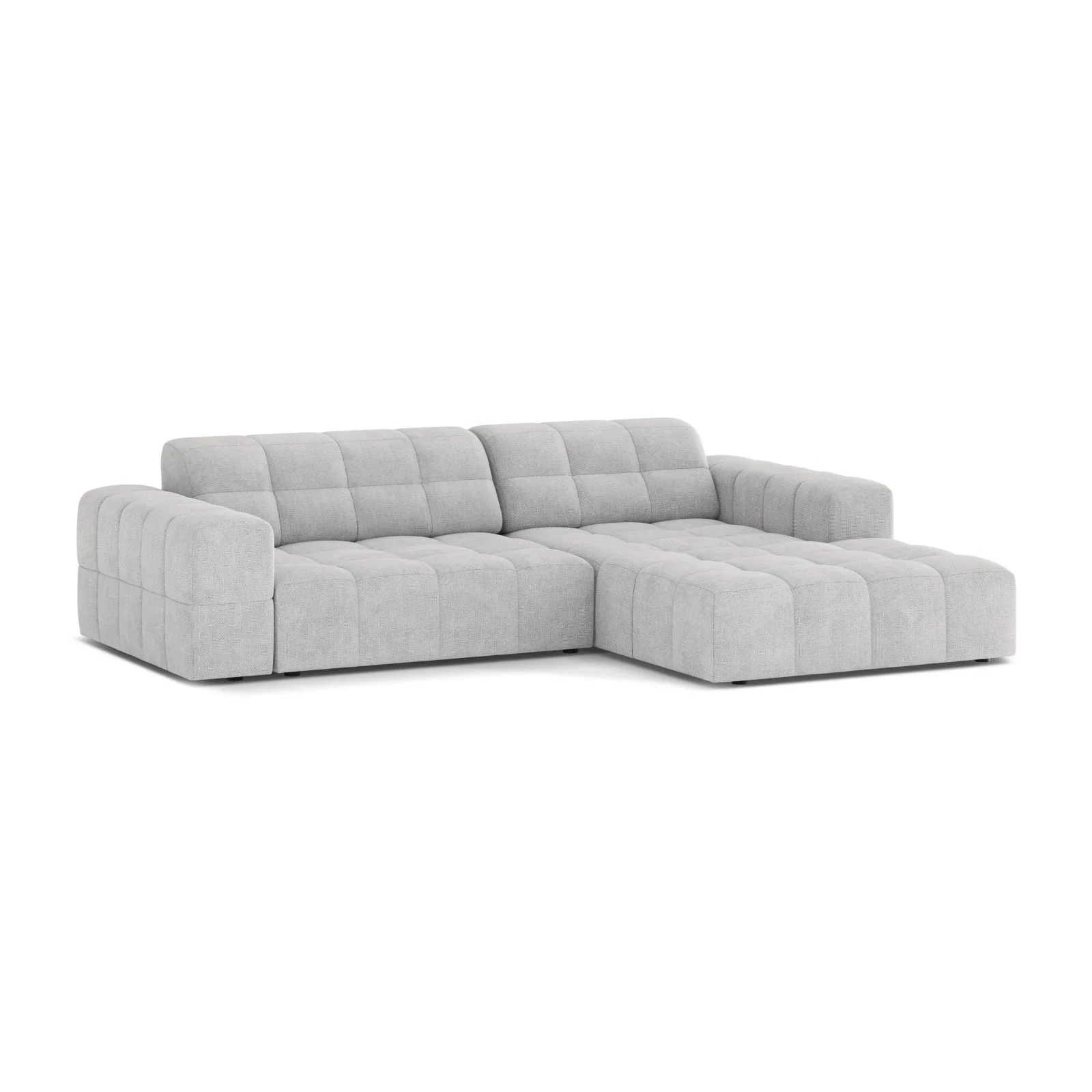 Chicago 3-Sitzer Ecksofa, Rechte Seite, aus Samt oder Chenille, 234x167 cm - Image 28