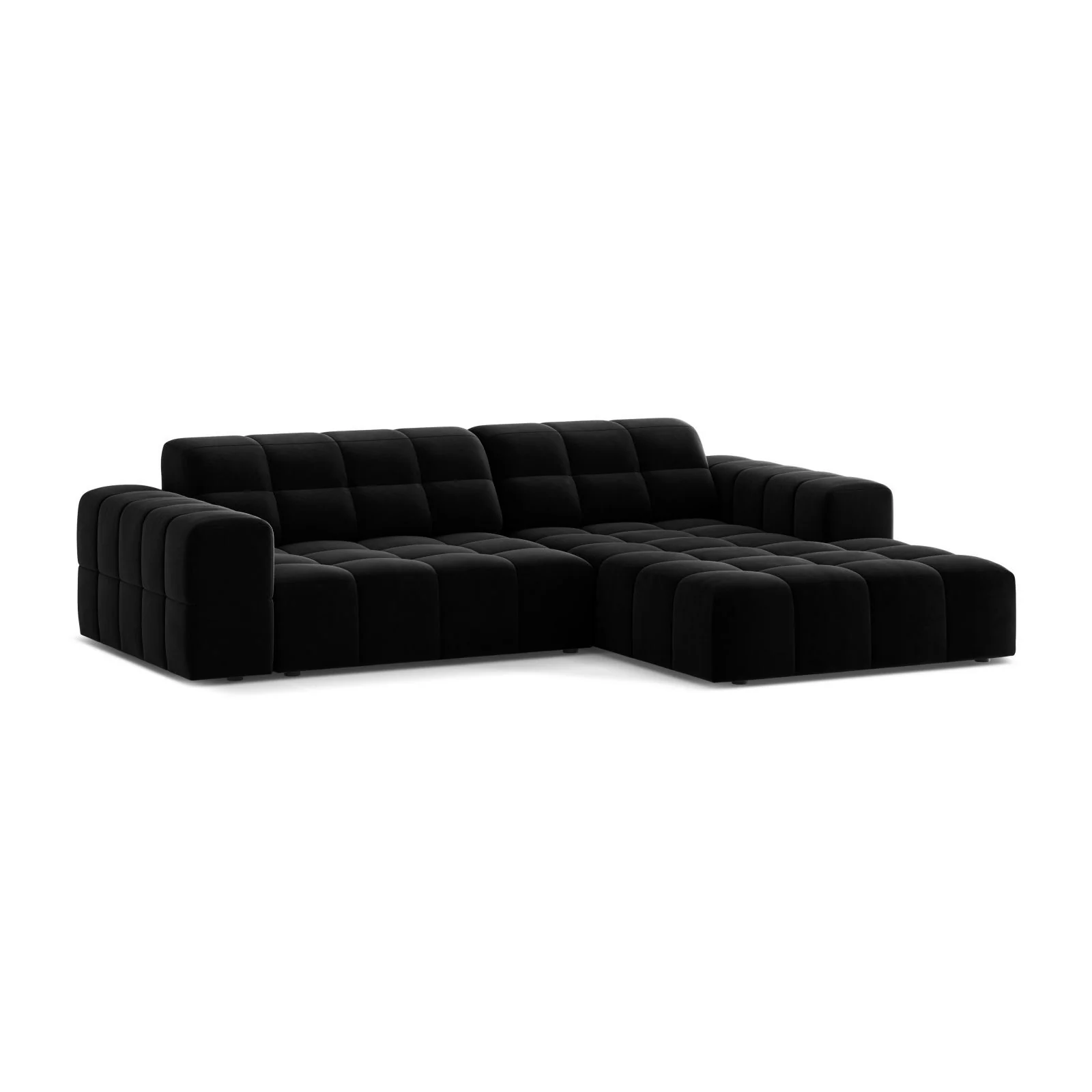 Chicago 3-Sitzer Ecksofa, Rechte Seite, aus Samt oder Chenille, 234x167 cm - Image 51
