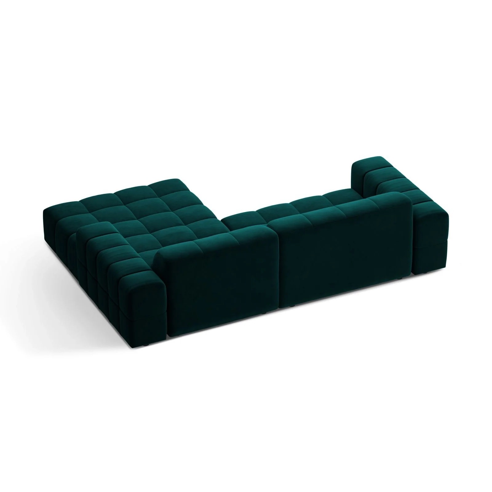 Chicago 3-Sitzer Ecksofa, Rechte Seite, aus Samt oder Chenille, 234x167 cm - Image 64