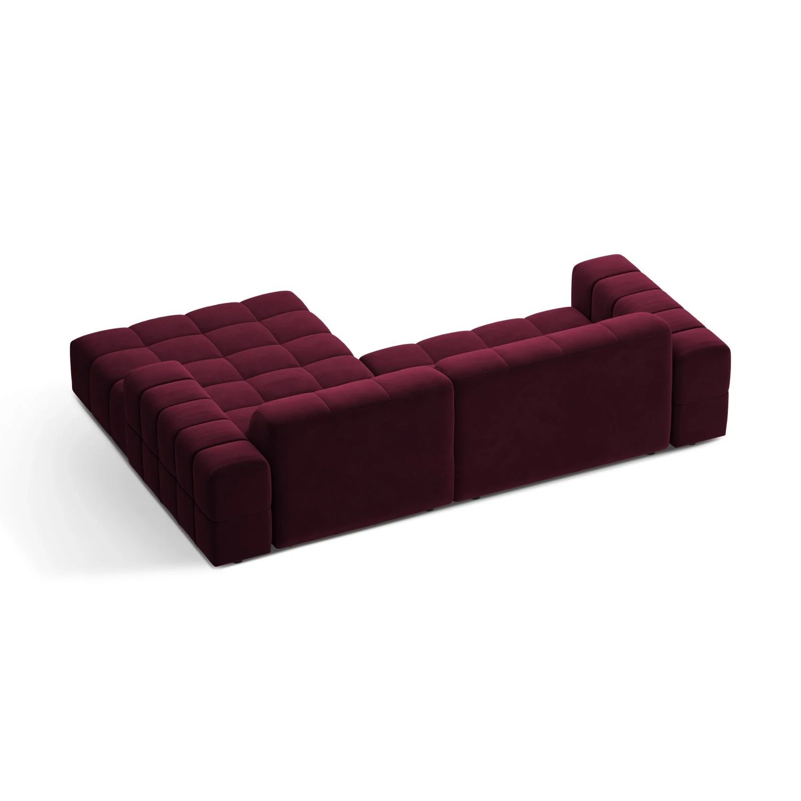 Chicago 3-Sitzer Ecksofa, Rechte Seite, aus Samt oder Chenille, 234x167 cm - Image 68