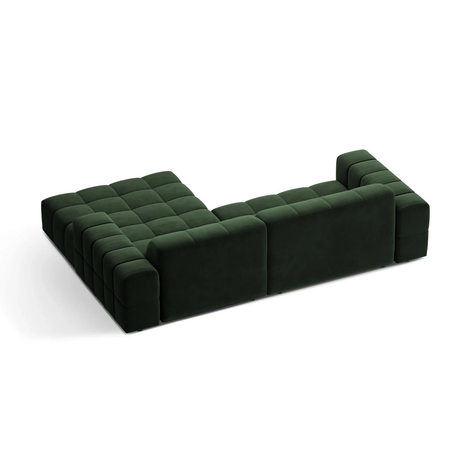 Chicago 3-Sitzer Ecksofa, Rechte Seite, aus Samt oder Chenille, 234x167 cm - Image 72