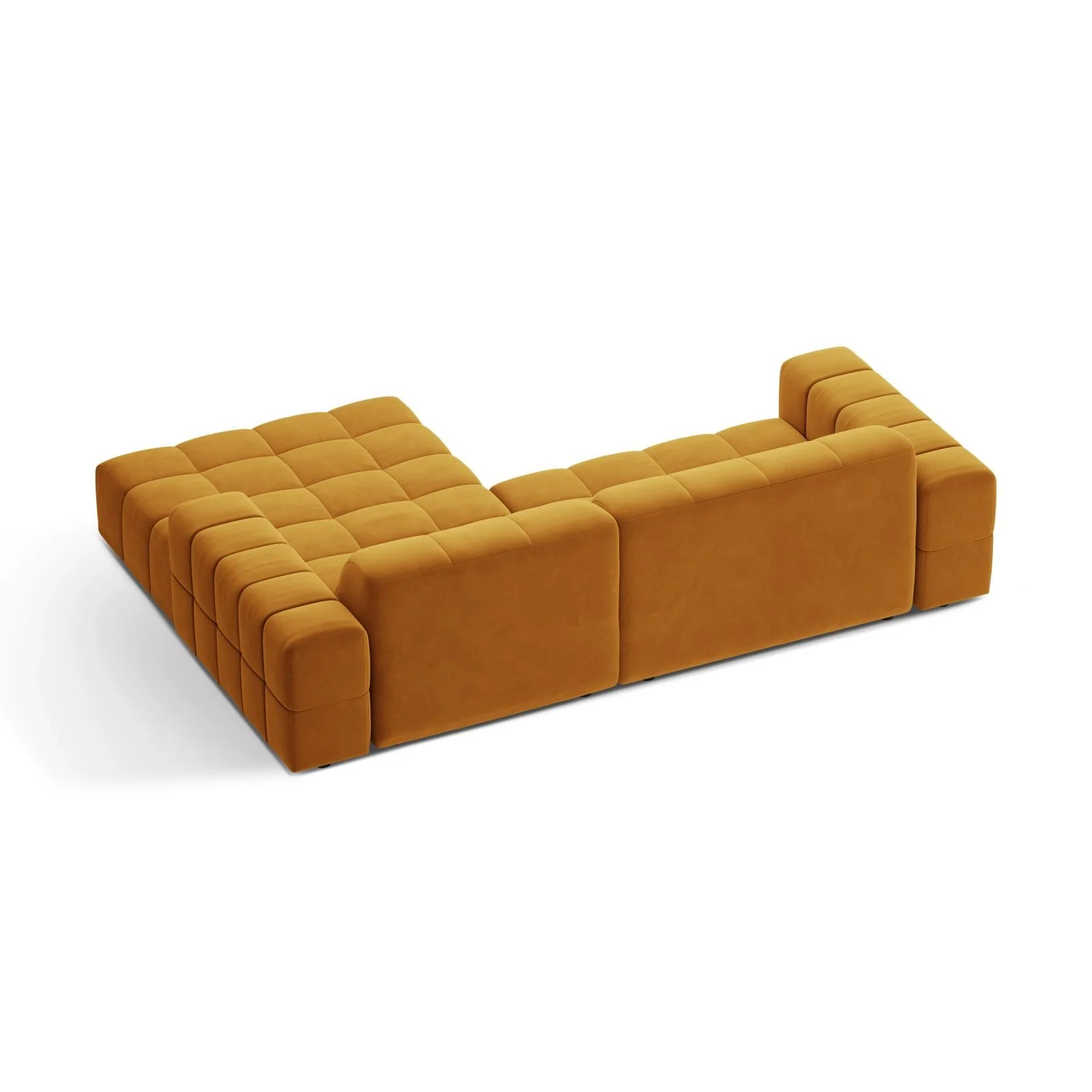 Chicago 3-Sitzer Ecksofa, Rechte Seite, aus Samt oder Chenille, 234x167 cm - Image 76