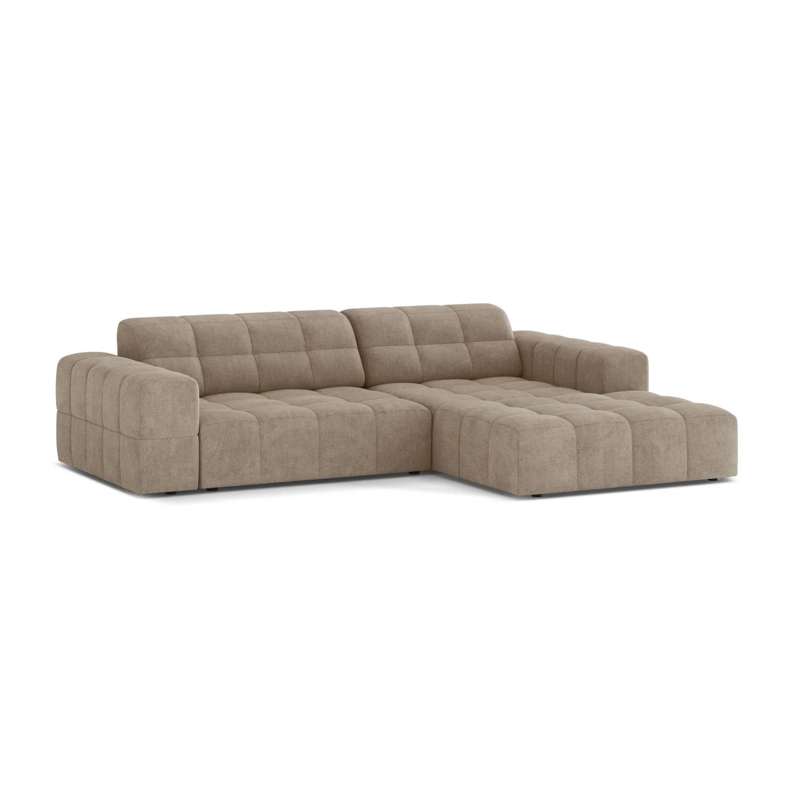 Chicago 3-Sitzer Ecksofa, Rechte Seite, aus Samt oder Chenille, 234x167 cm - Image 8