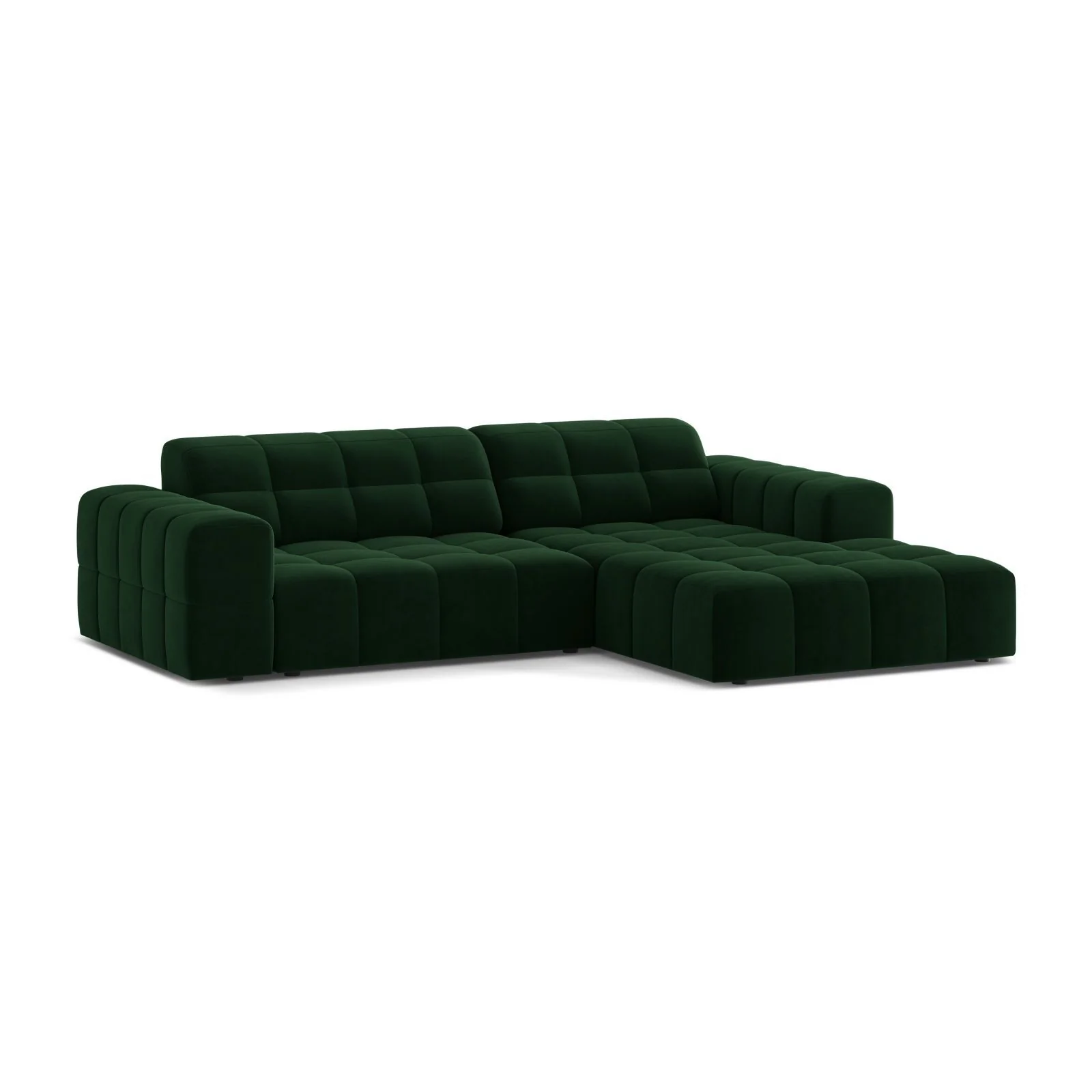 Chicago 3-Sitzer Ecksofa, Rechte Seite, aus Samt oder Chenille, 234x167 cm - Image 98