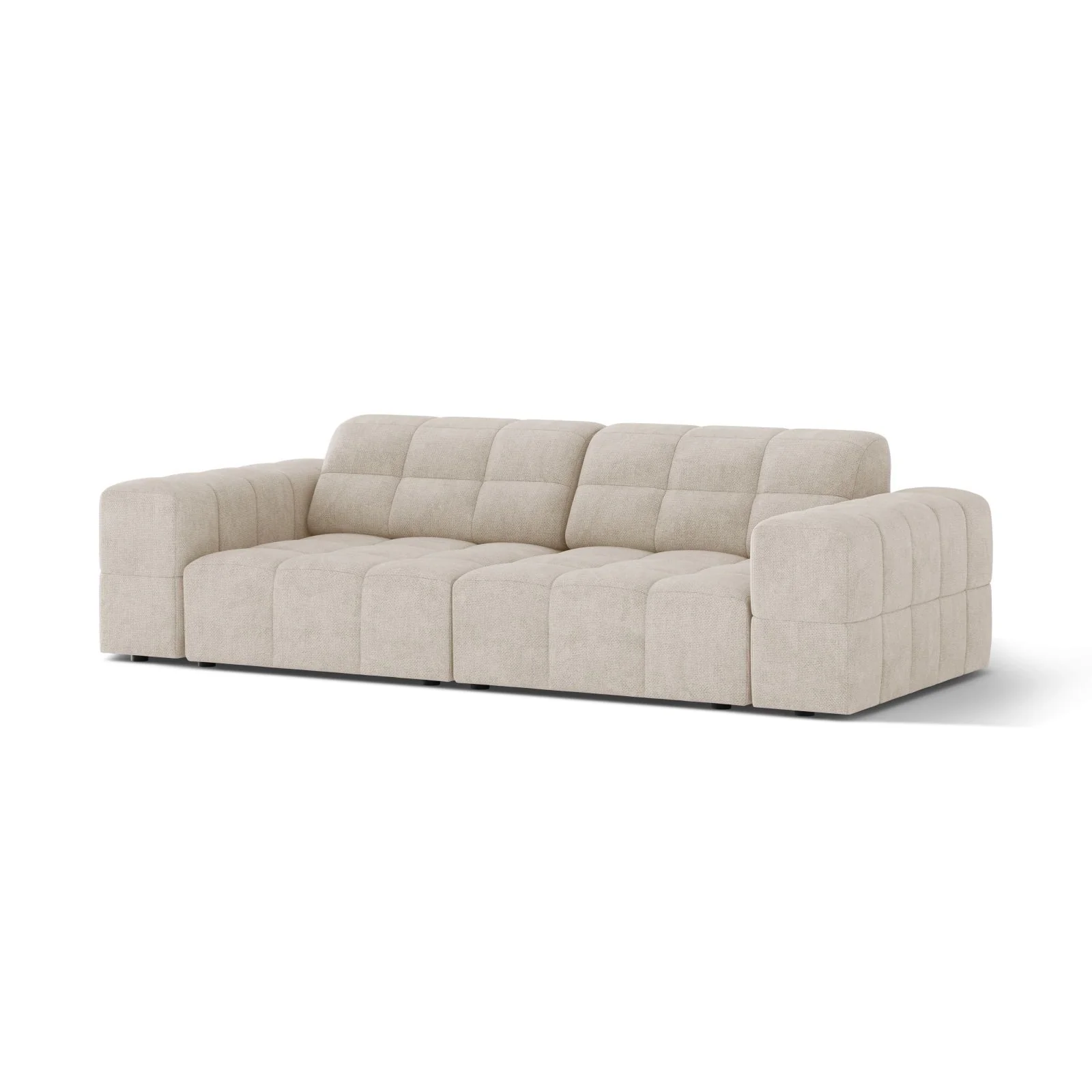 Chicago 3-Sitzer Sofa aus Samt oder Chenille, 212x102 cm - Image 3