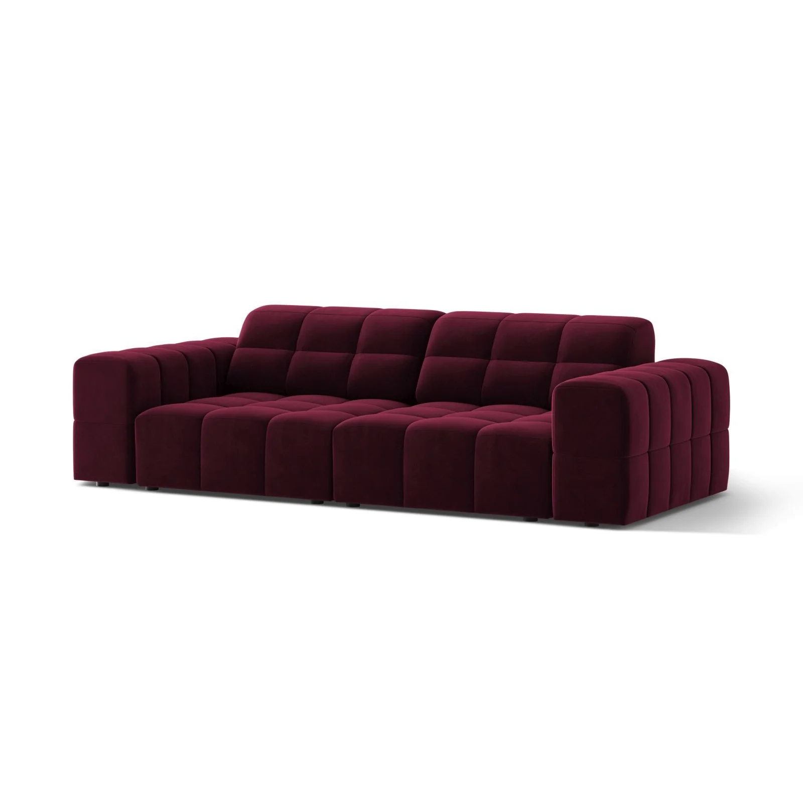Chicago 3-Sitzer Sofa aus Samt oder Chenille, 212x102 cm - Image 73