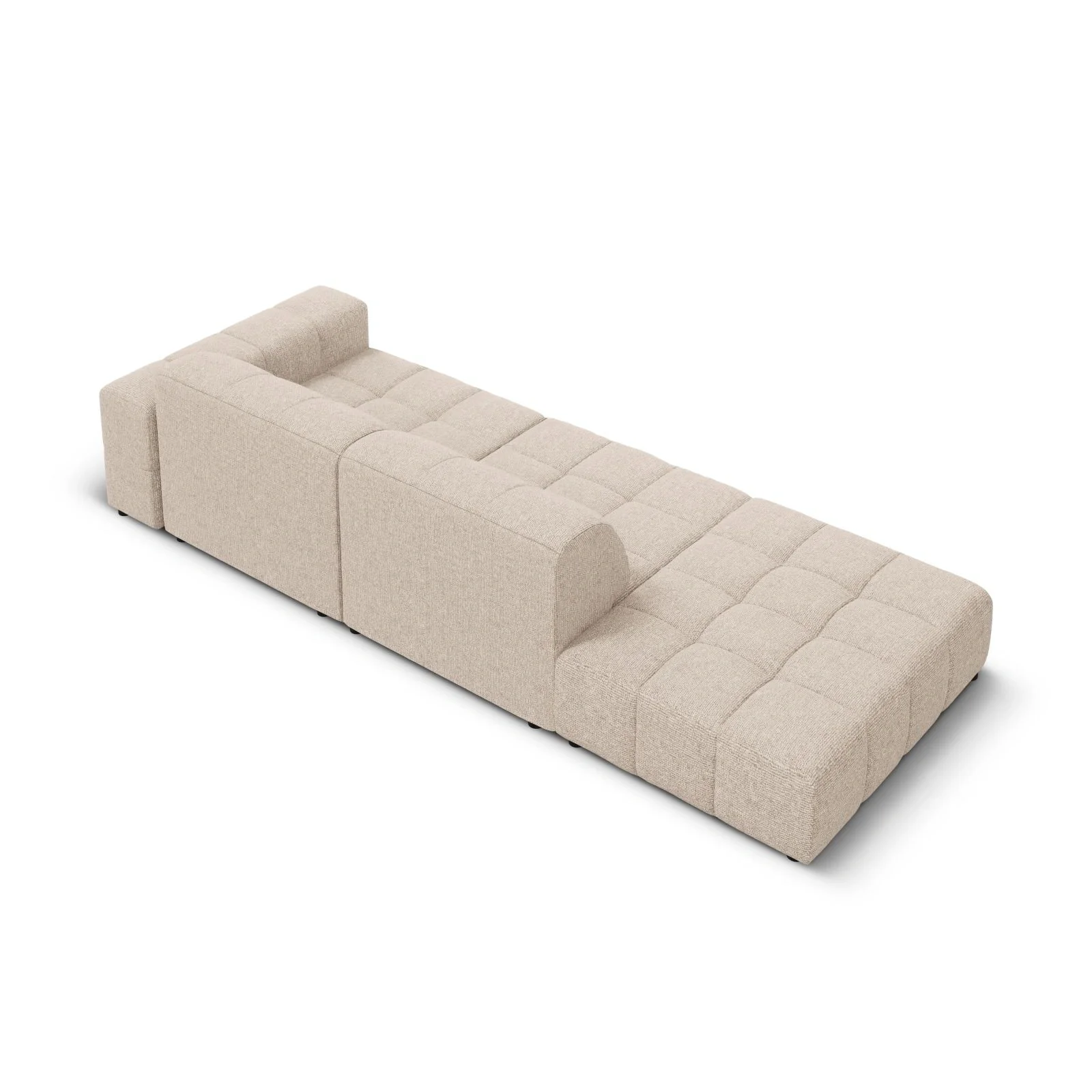 Chicago 3-Sitzer Sofa, Linksseitig, aus Chenille, 262x102x70 cm - Image 11
