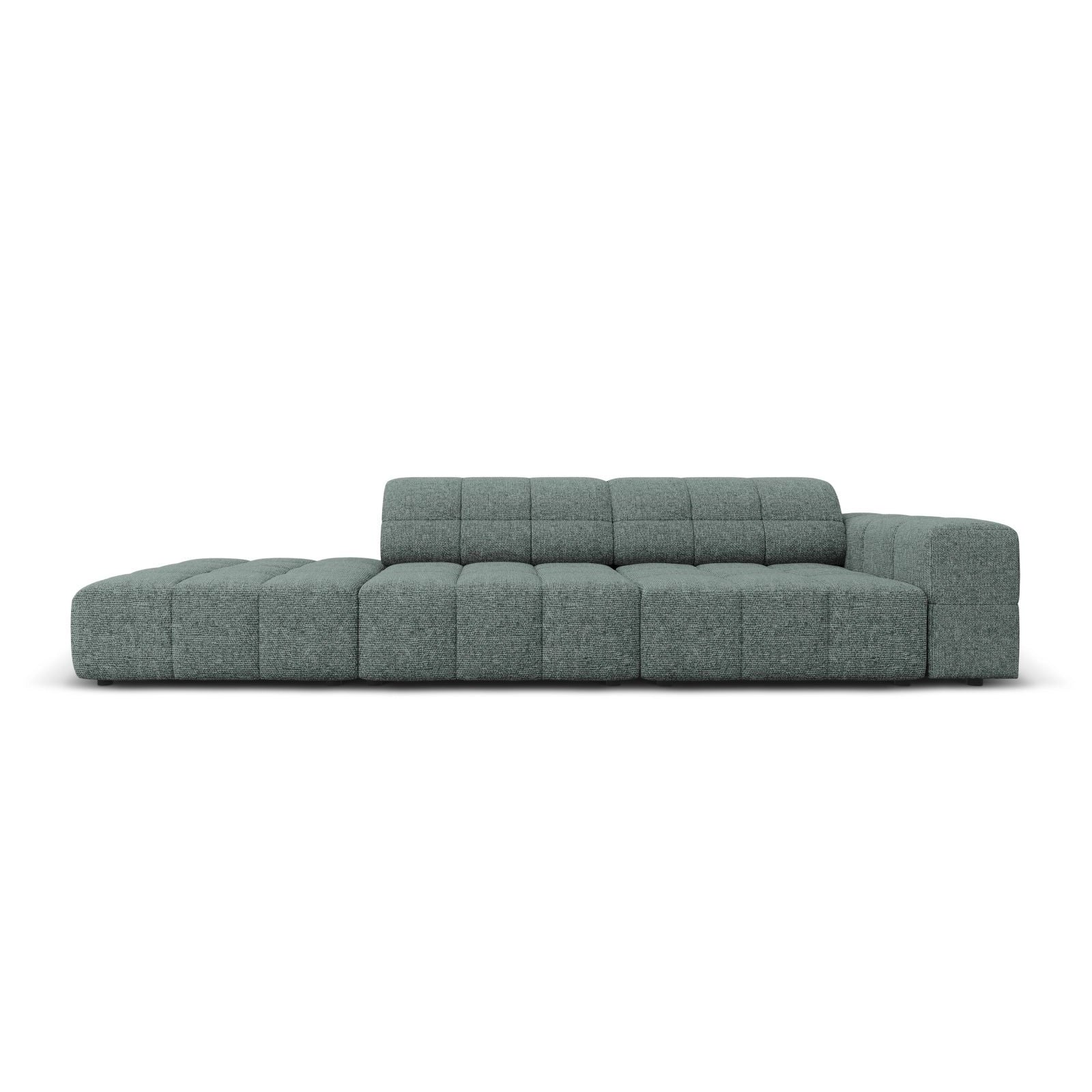 Chicago 3-Sitzer Sofa, Linksseitig, aus Chenille, 262x102x70 cm - Image 13