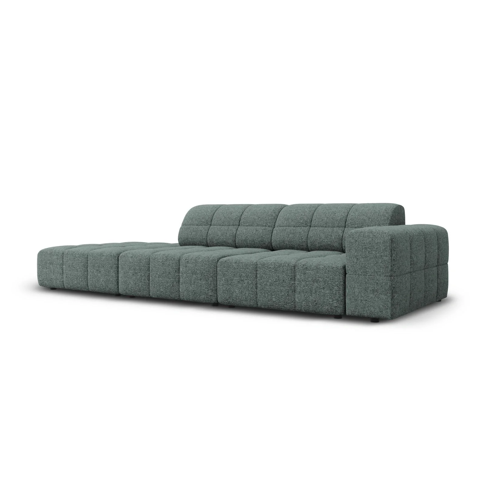 Chicago 3-Sitzer Sofa, Linksseitig, aus Chenille, 262x102x70 cm - Image 15