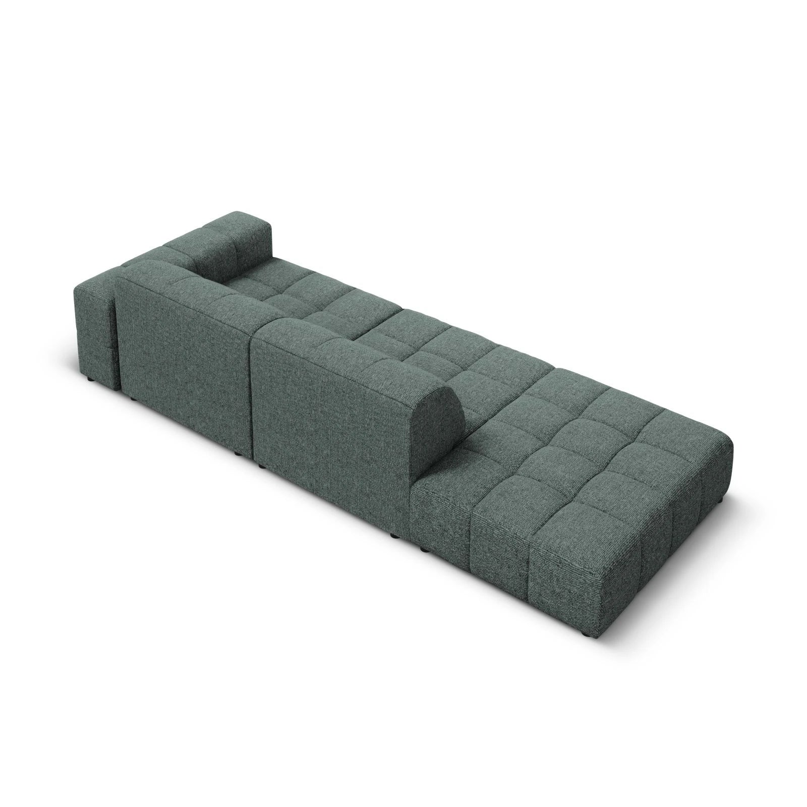 Chicago 3-Sitzer Sofa, Linksseitig, aus Chenille, 262x102x70 cm - Image 17