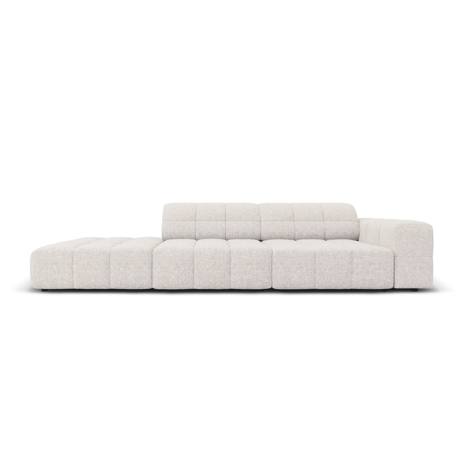 Chicago 3-Sitzer Sofa, Linksseitig, aus Chenille, 262x102x70 cm - Image 25
